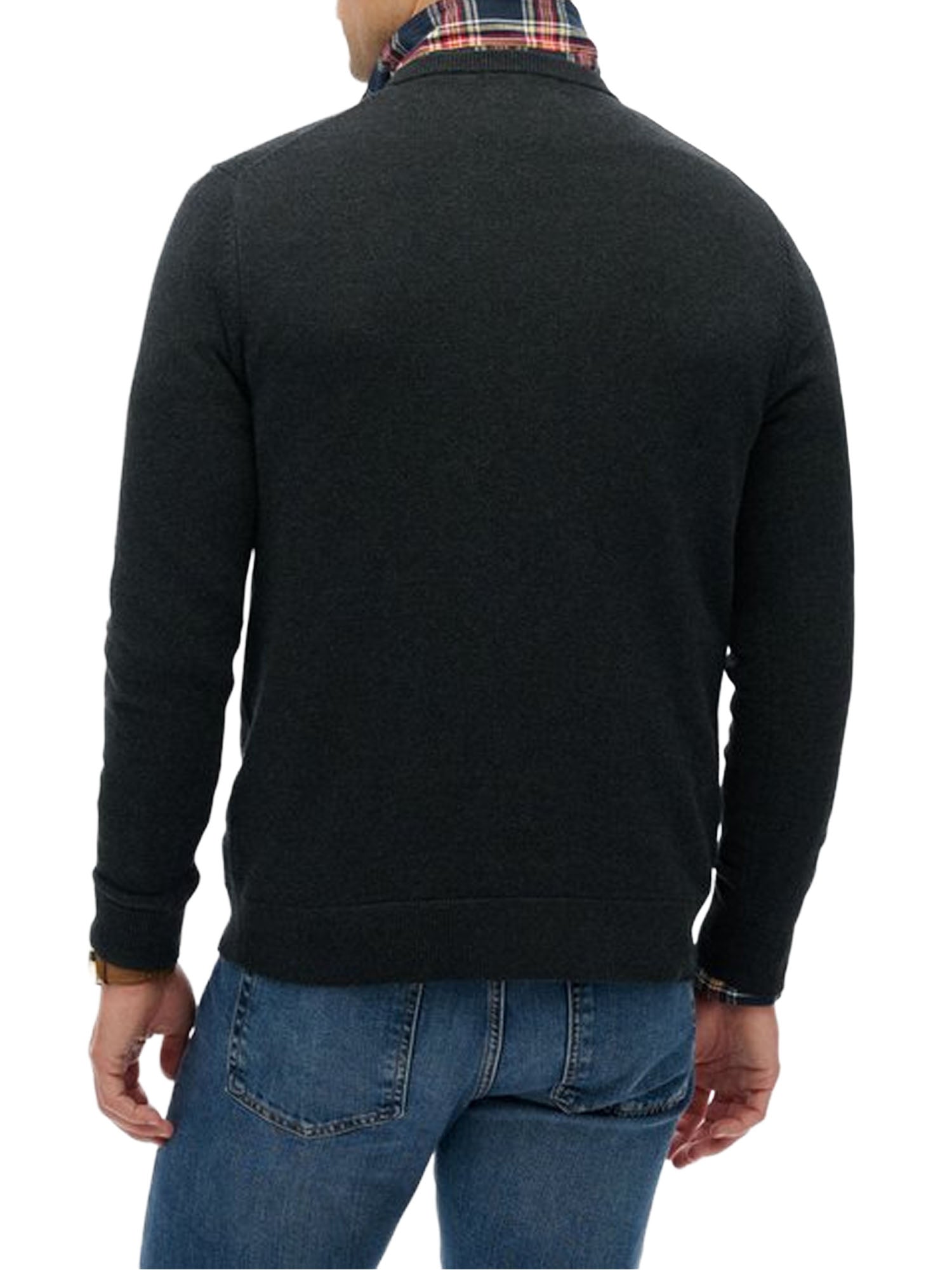 Superdry Maglione in Cotone Essentials Grigio