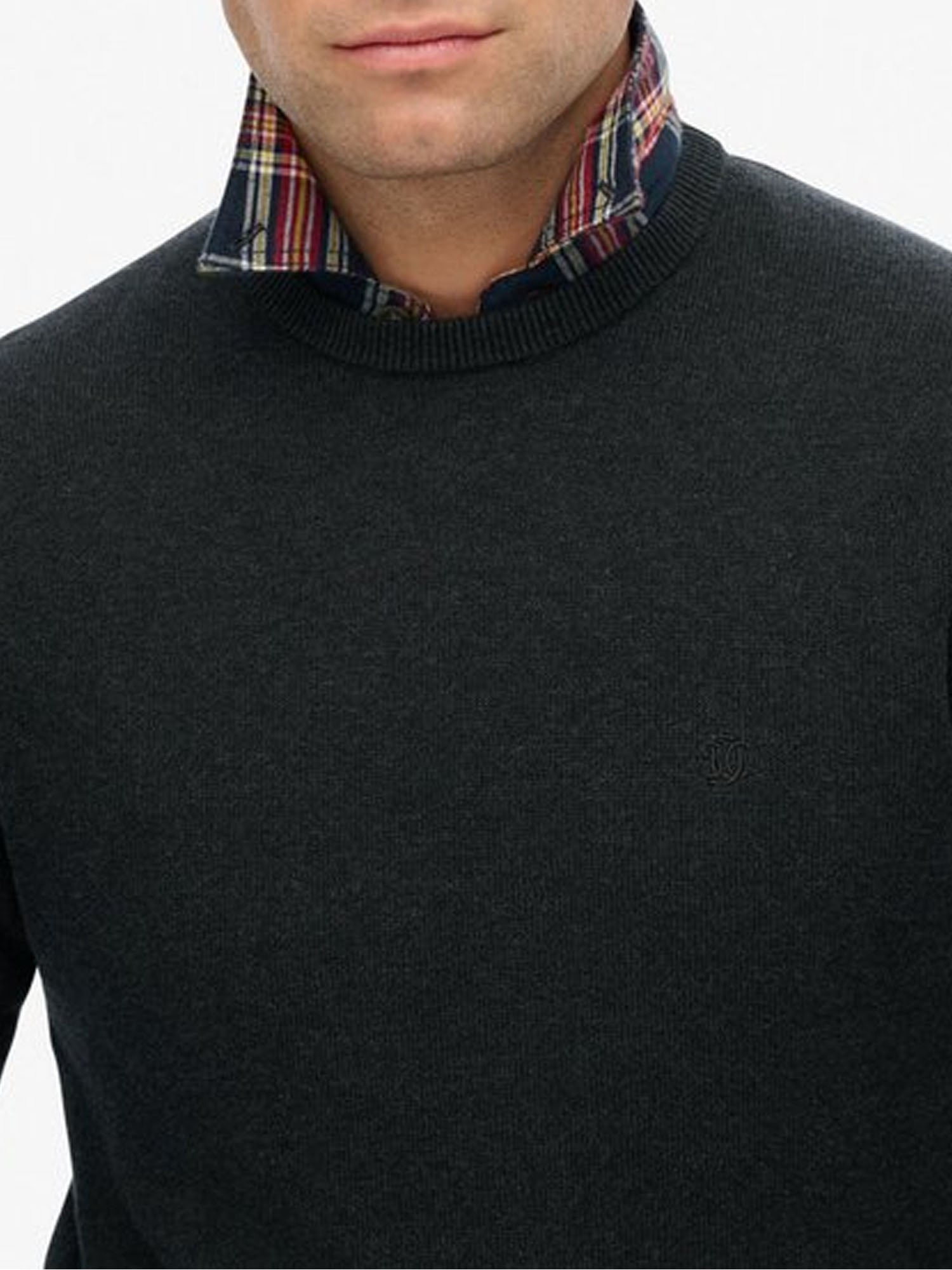 Superdry Maglione in Cotone Essentials Grigio