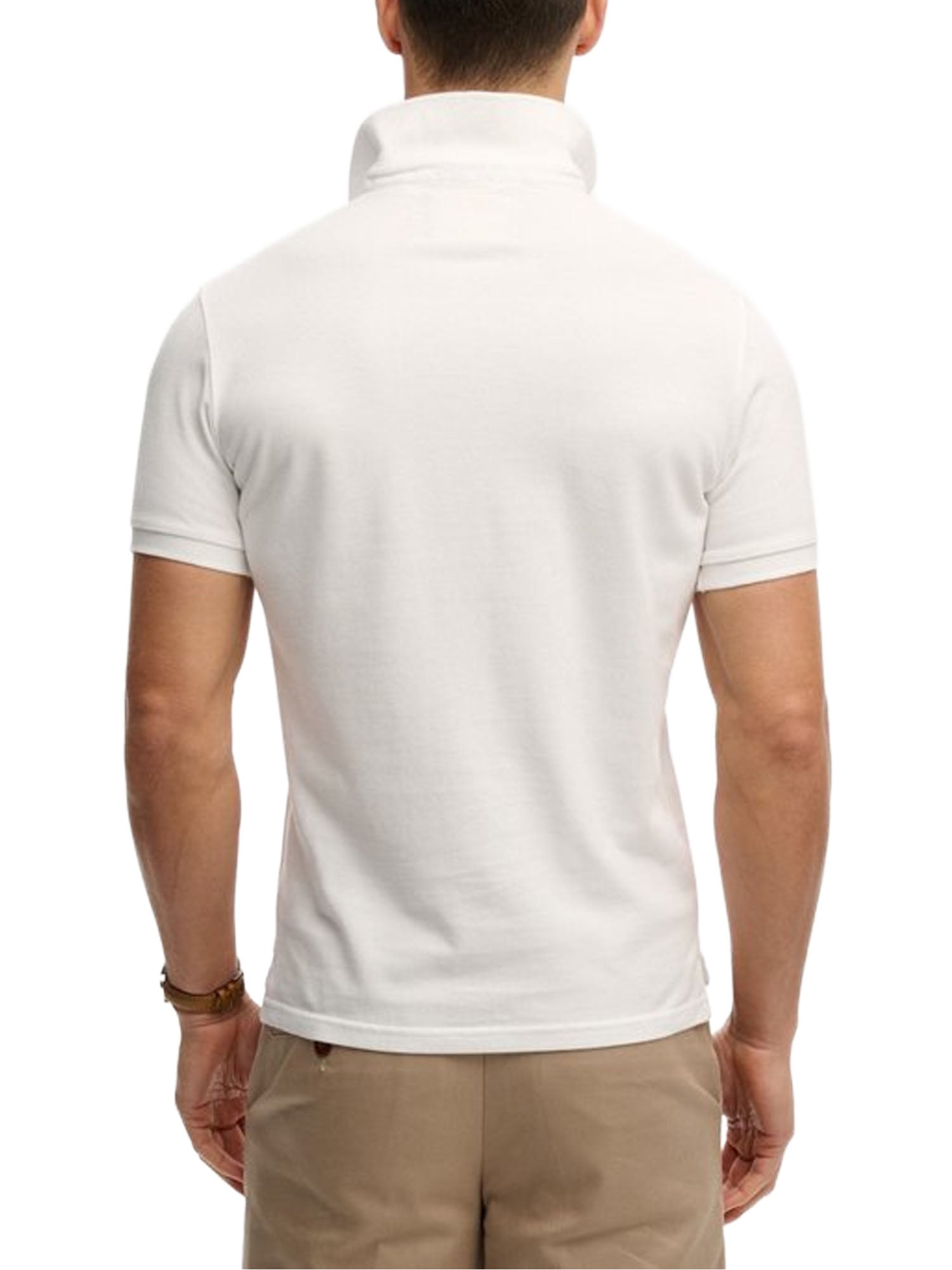 Superdry Polo Vintage Destroy Bianco