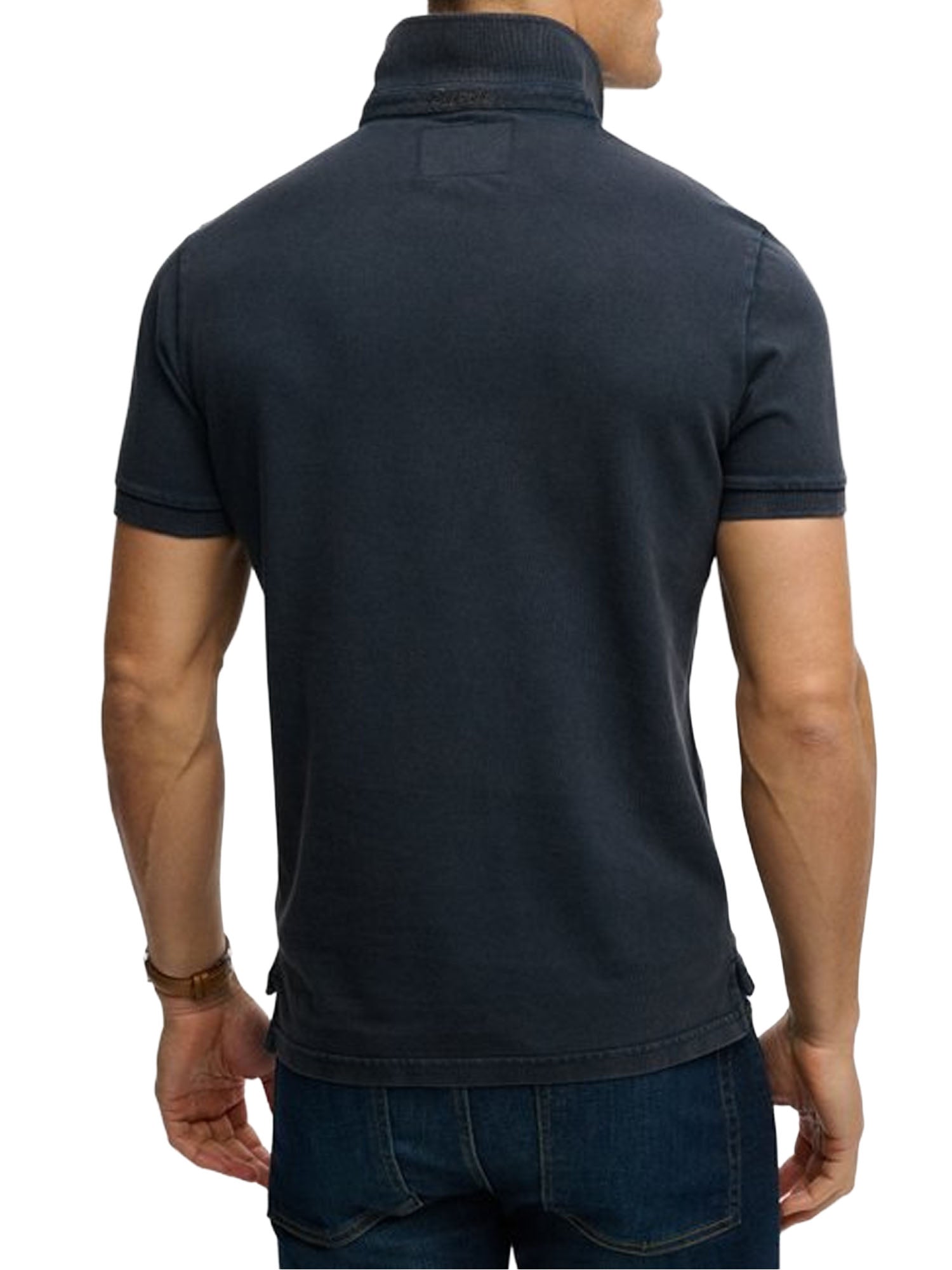 Superdry Polo Vintage Destroy Blu