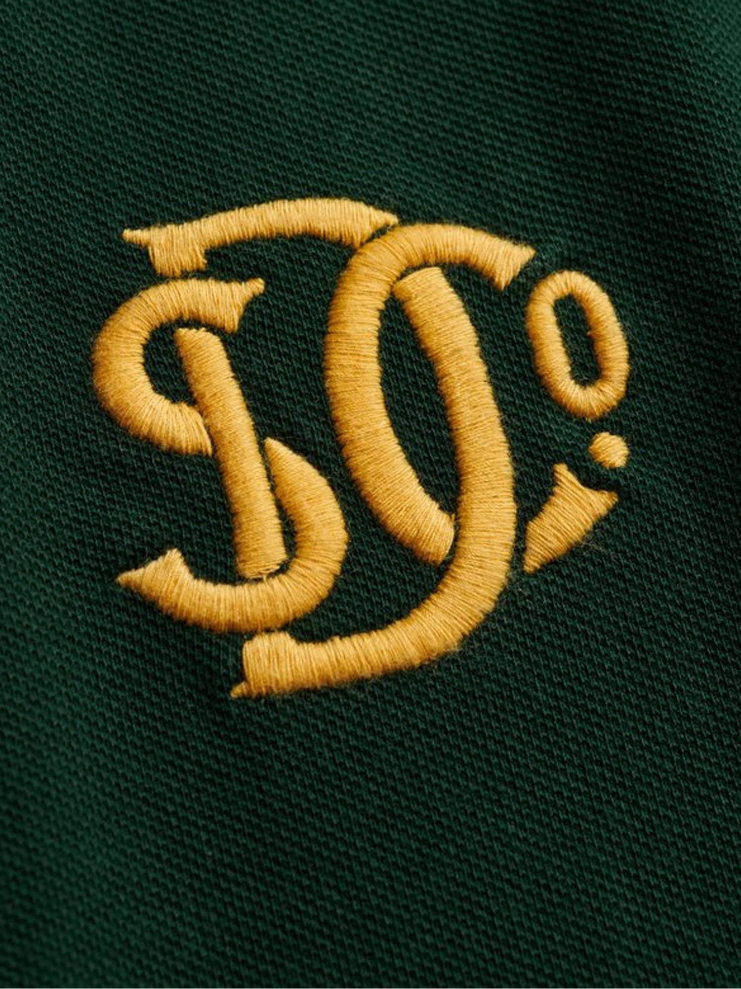 Superdry Polo Piqué Monogram Verde