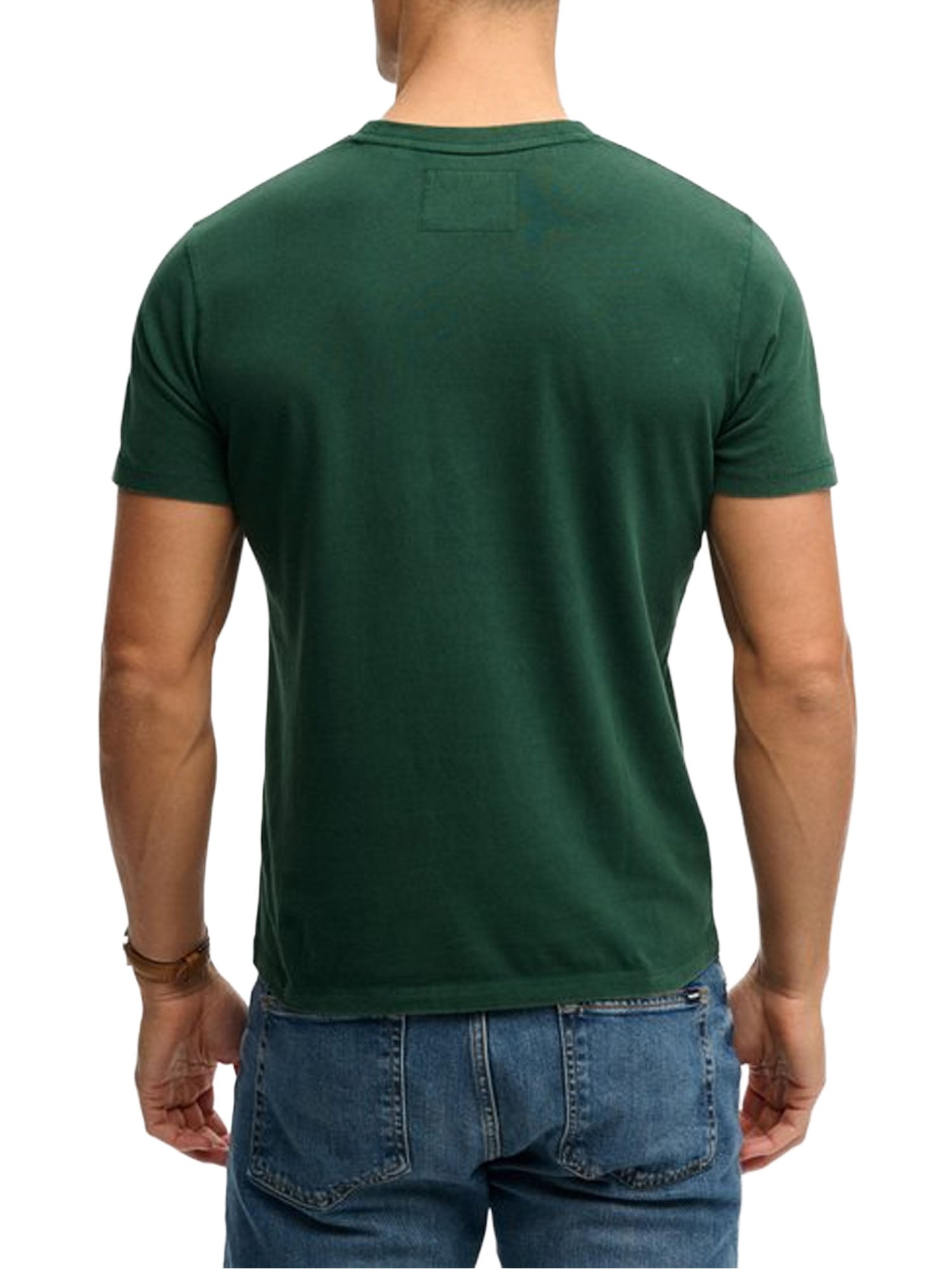 Superdry T-shirt Vintage Prep Vestibilità Comoda Verde