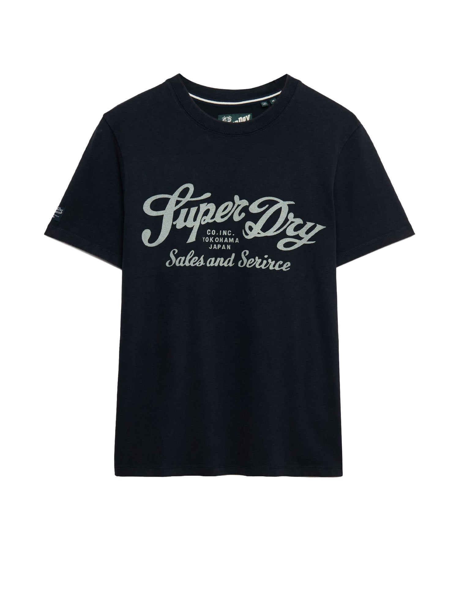 Superdry T-shirt Industry Worker Vestibilità Comoda Blu