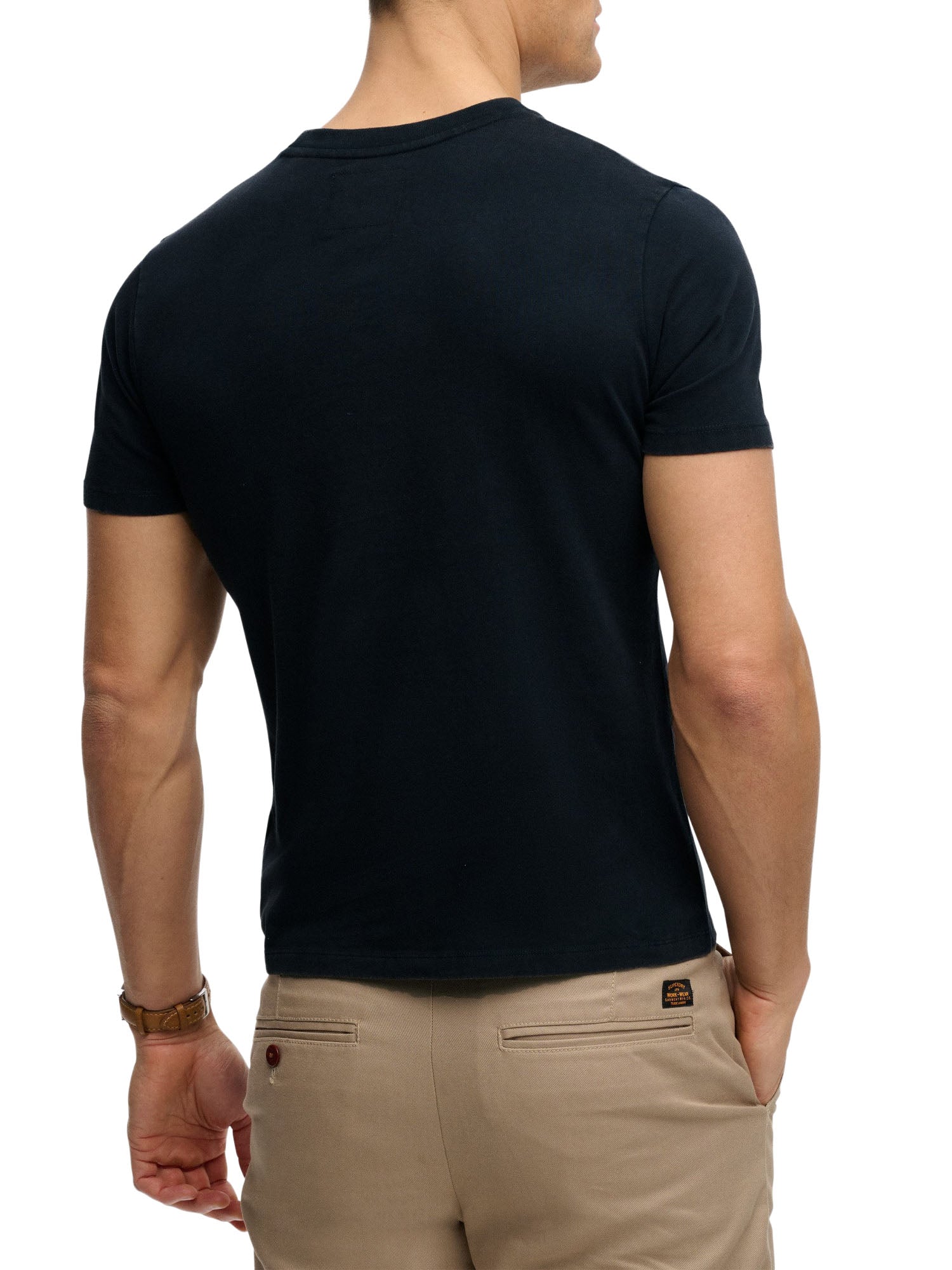 Superdry T-shirt Industry Worker Vestibilità Comoda Blu