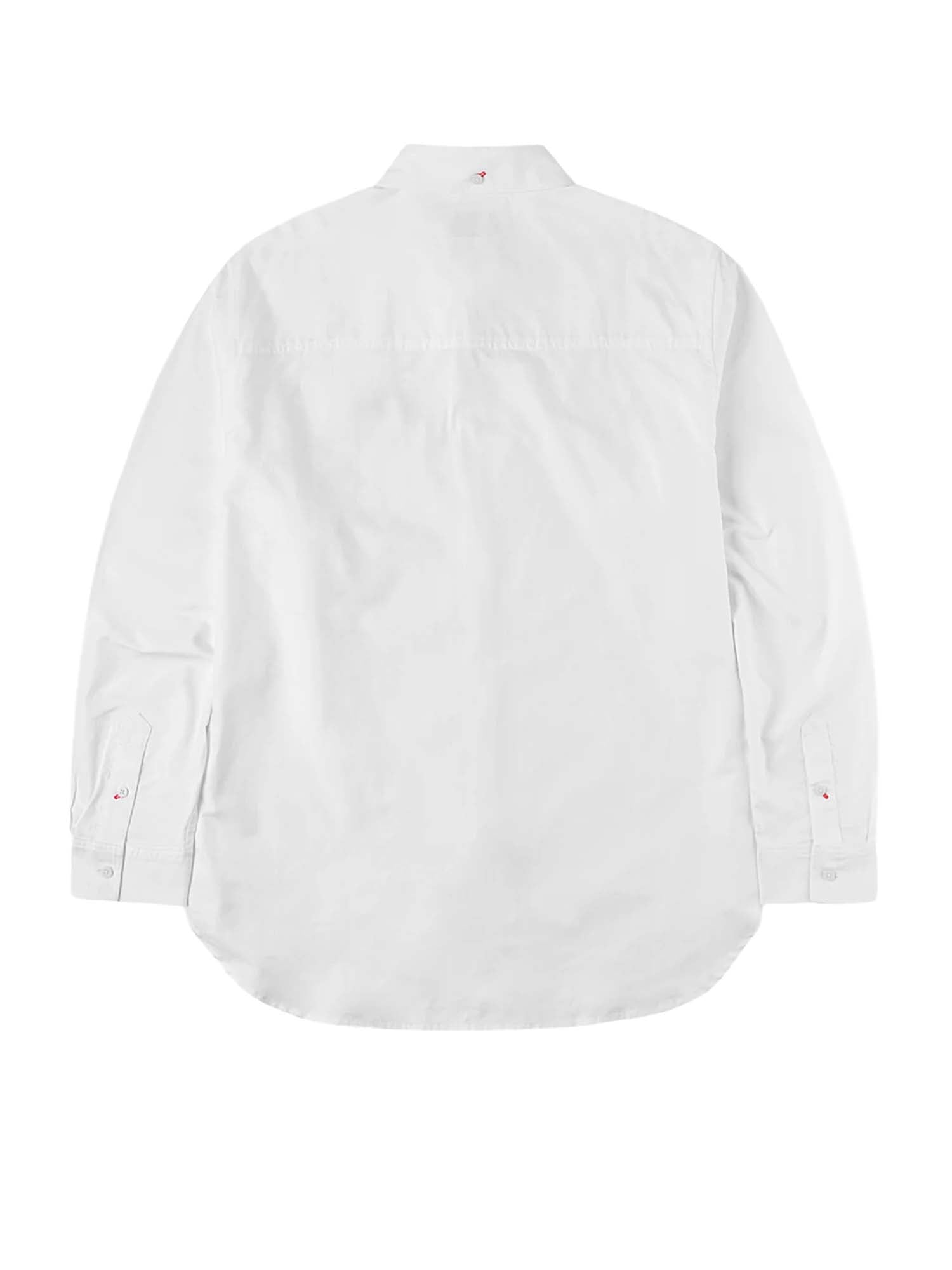 Evisu Seagull Print Oxford Shirt Bianco