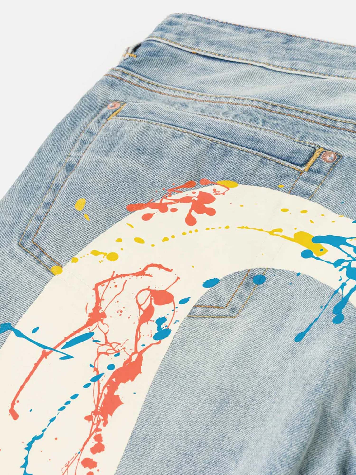 Evisu Splash Daicock Jeans 2020 Azzurro