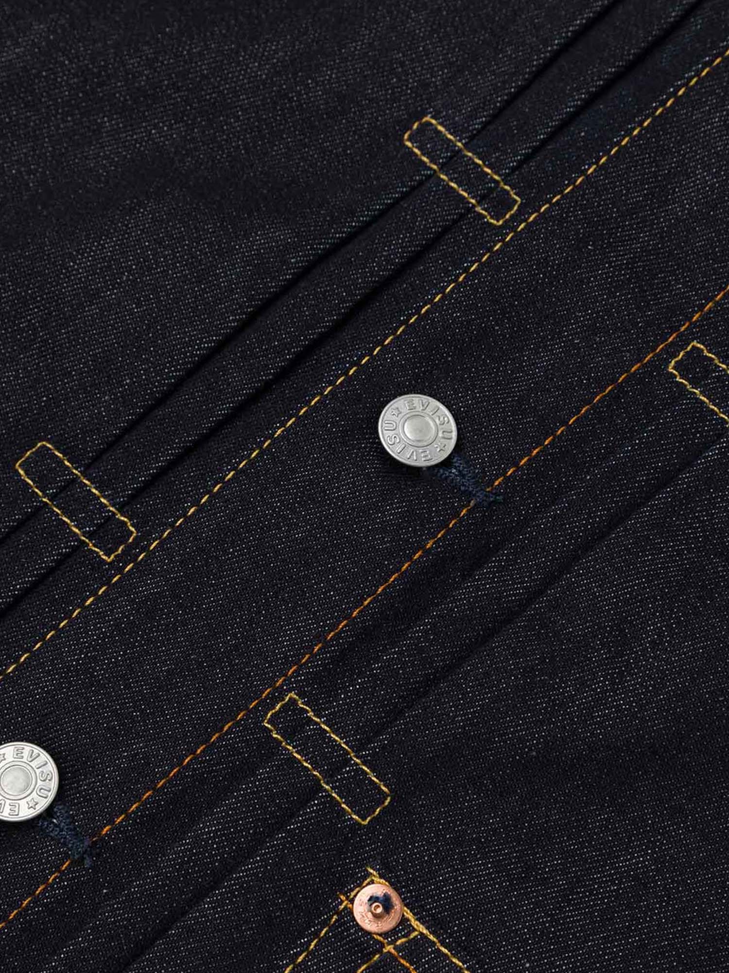 Evisu Ecru Seagull Print Relax Fit Denim Jacket Blu