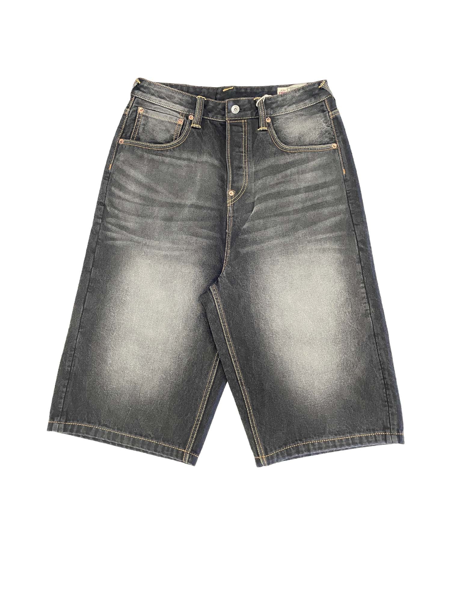 Evisu Shorts Seagull & Claw Marks Embroidery Pocket Grigio