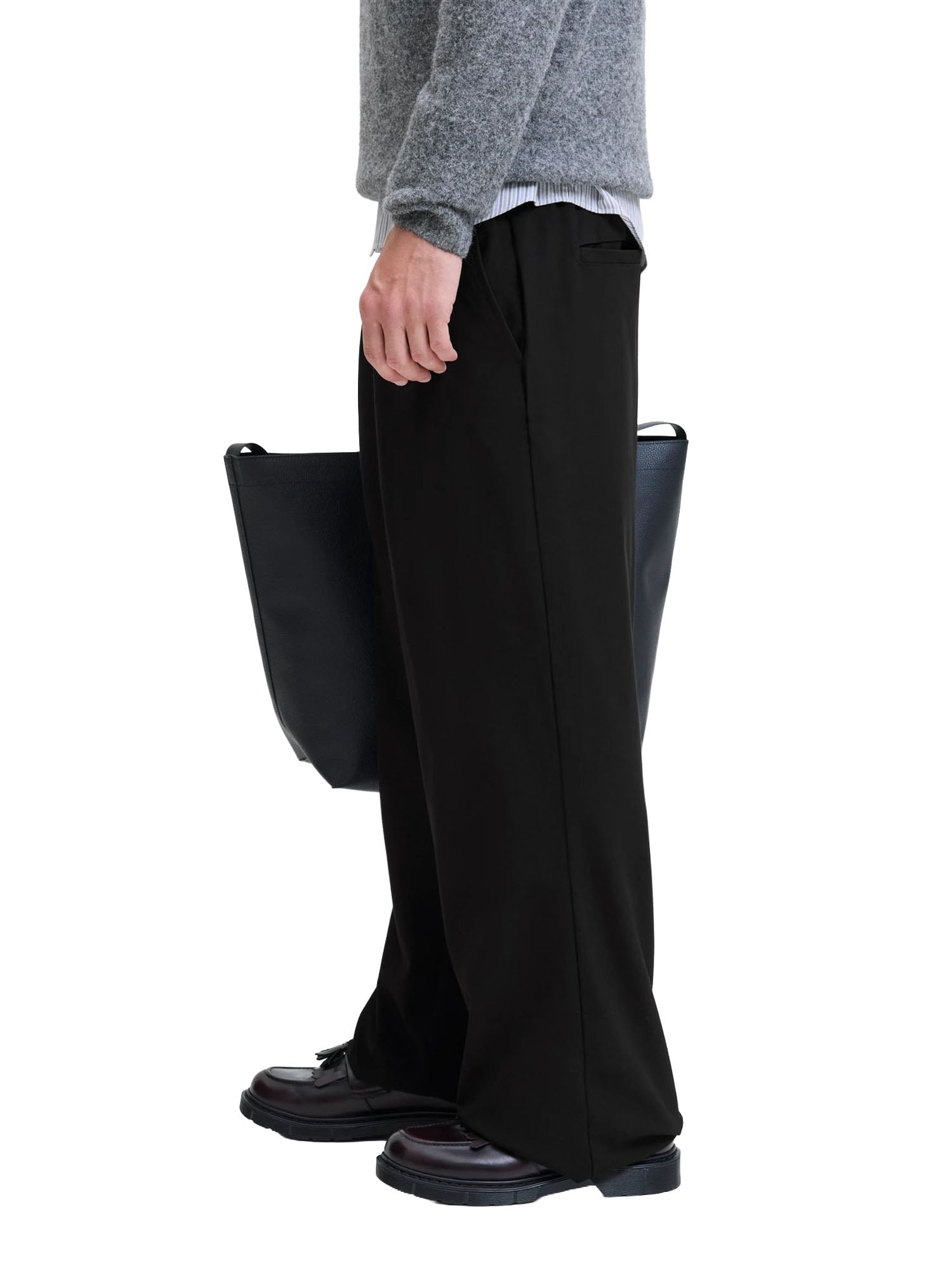 Jack & Jones Pantaloni classici Wide Leg Fit Nero