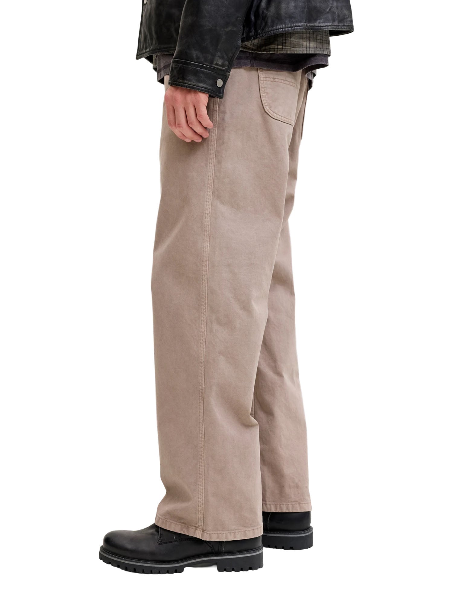 Jack & Jones Pantaloni Wide Leg Fit Beige