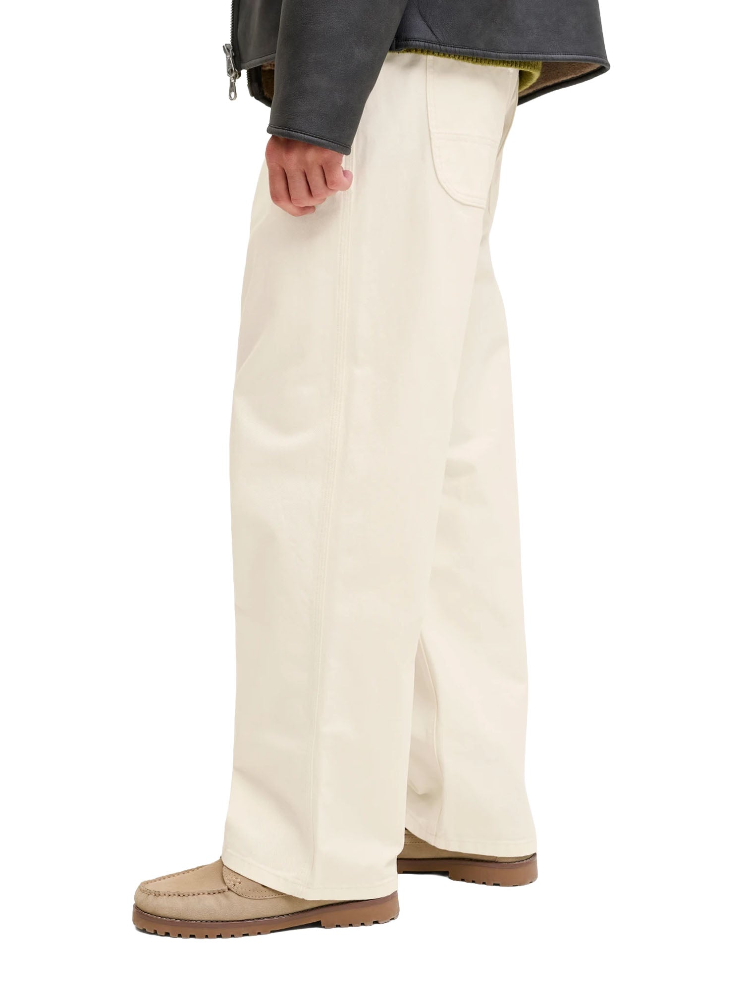 Jack & Jones Pantaloni Wide Leg Fit Bianco