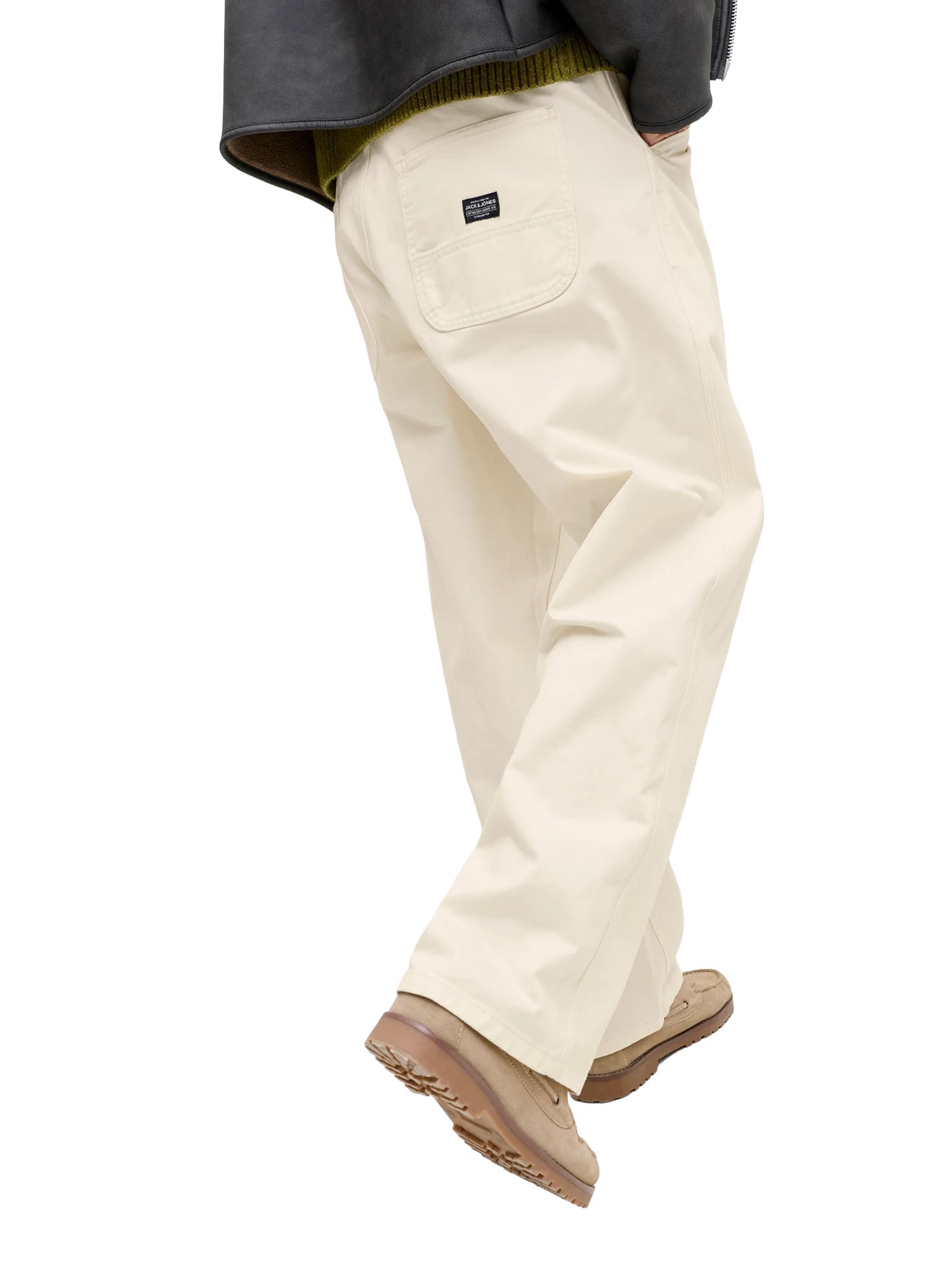 Jack & Jones Pantaloni Wide Leg Fit Bianco