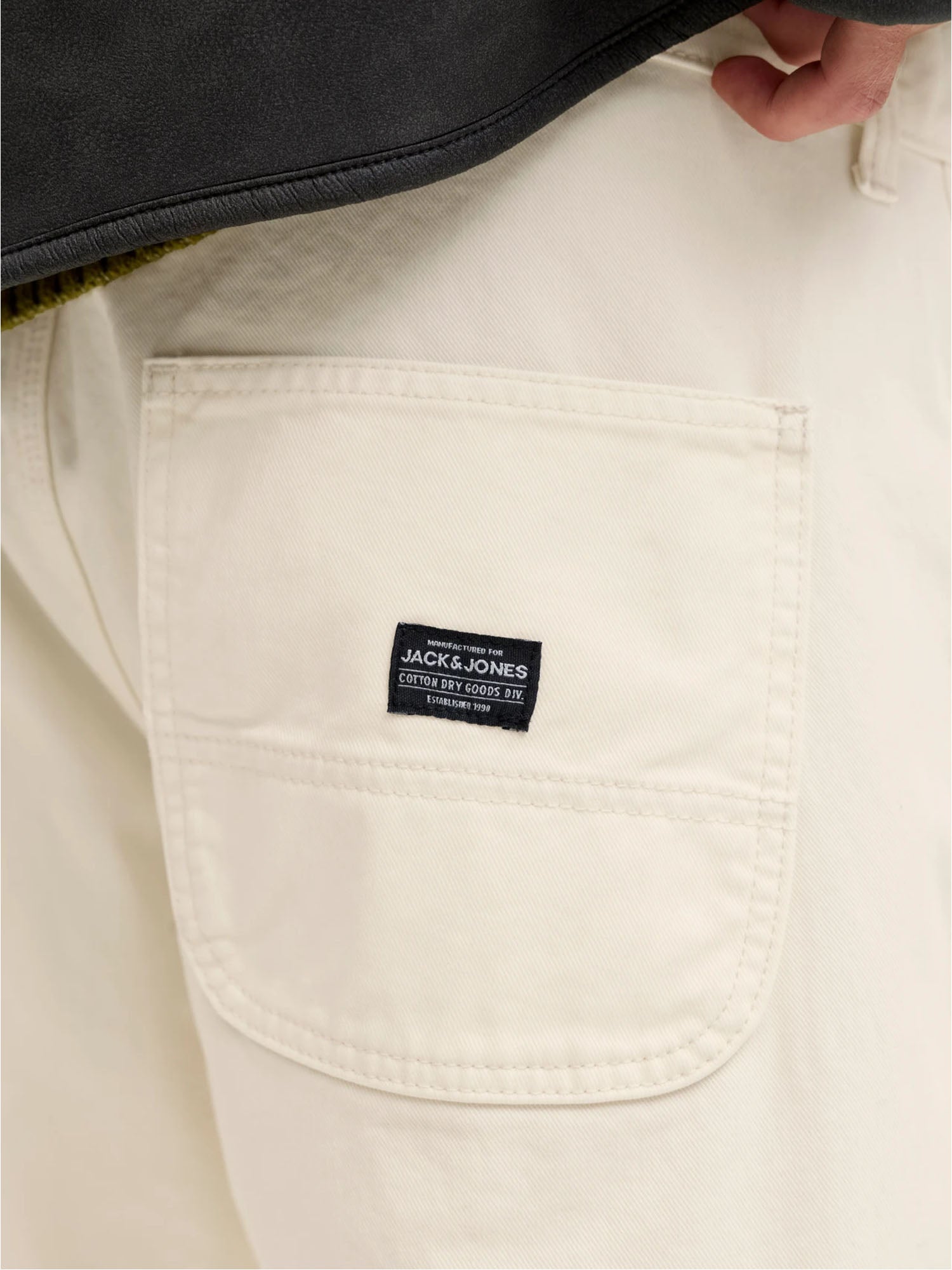 Jack & Jones Pantaloni Wide Leg Fit Bianco