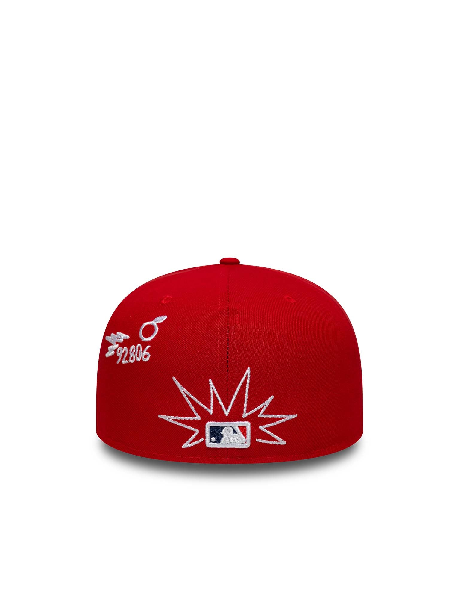 New Era Cappellino 59FIFTY Fitted Los Angeles Angels Scribble Rosso
