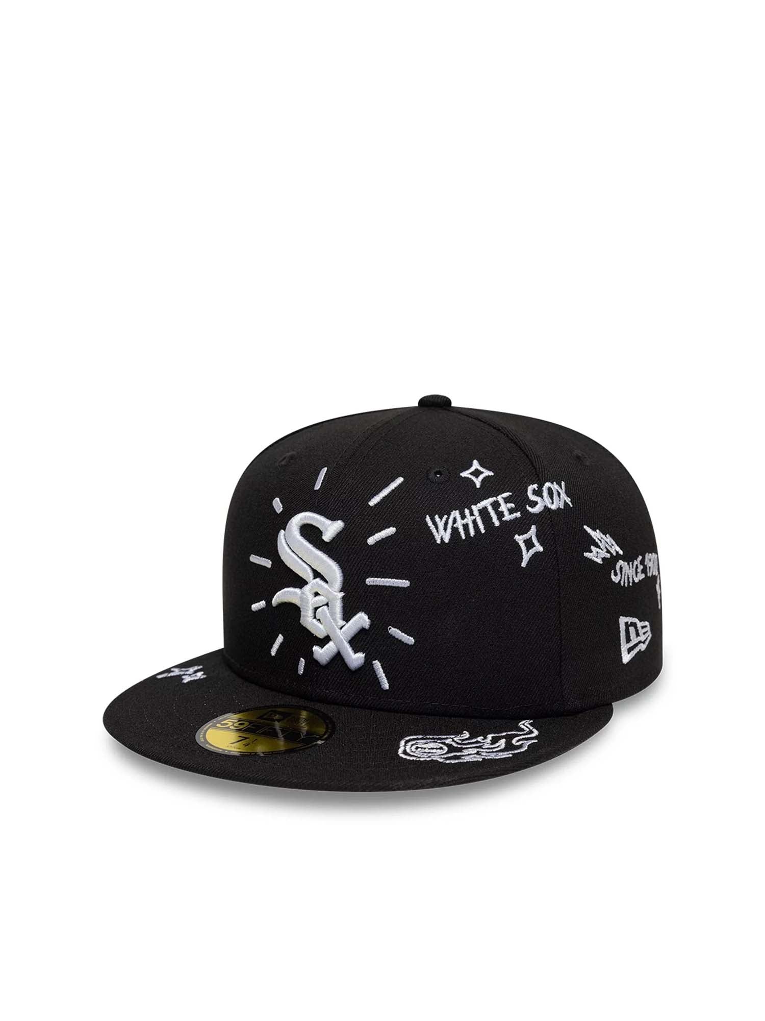 New Era Cappellino 59FIFTY Fitted Chicago White Sox MLB Scribble Nero