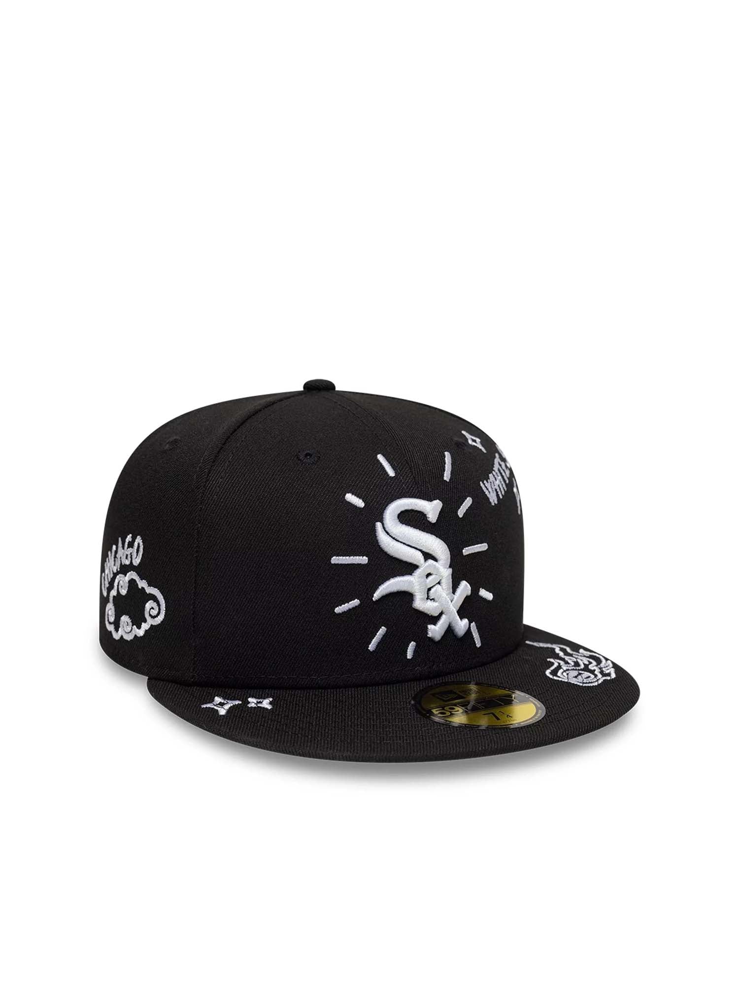 New Era Cappellino 59FIFTY Fitted Chicago White Sox MLB Scribble Nero