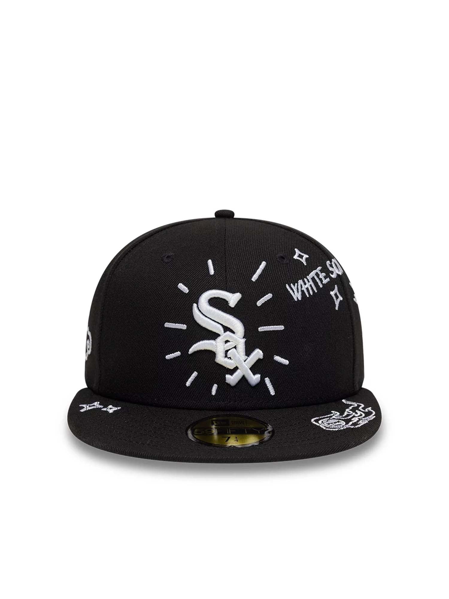 New Era Cappellino 59FIFTY Fitted Chicago White Sox MLB Scribble Nero