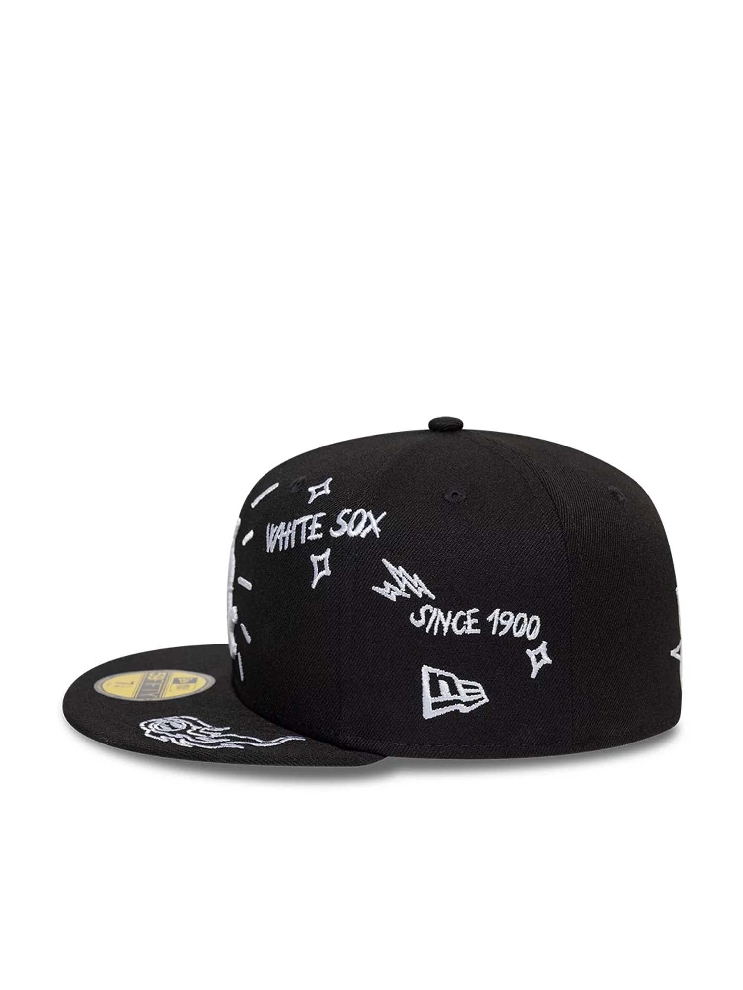 New Era Cappellino 59FIFTY Fitted Chicago White Sox MLB Scribble Nero