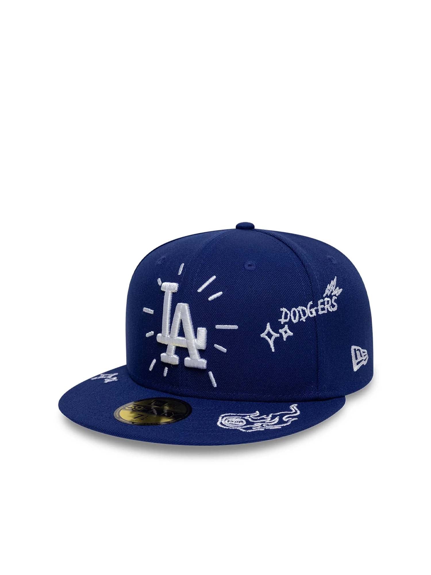 New Era Cappellino 59FIFTY Fitted LA Dodgers MLB Scribble Blu