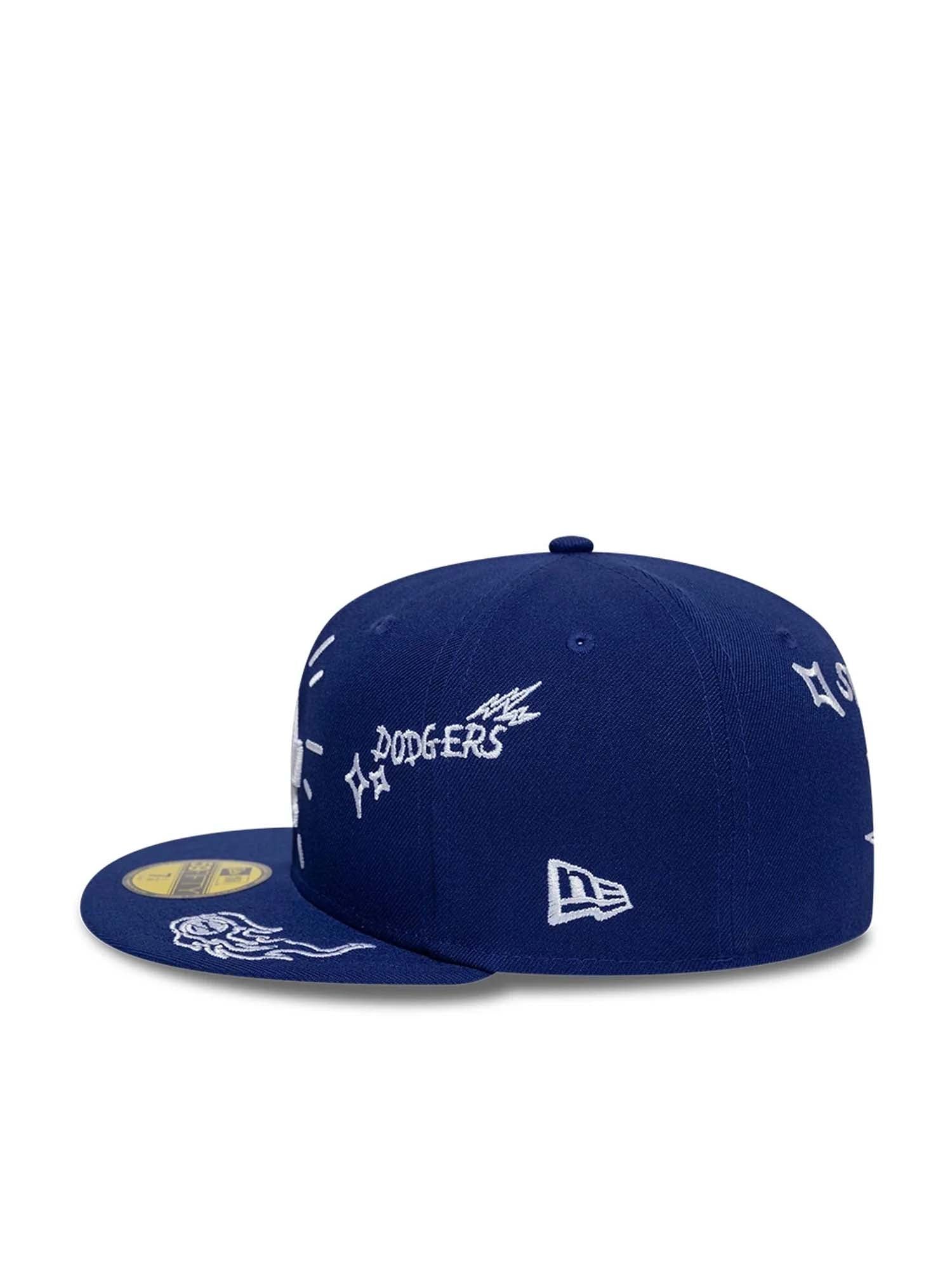 New Era Cappellino 59FIFTY Fitted LA Dodgers MLB Scribble Blu