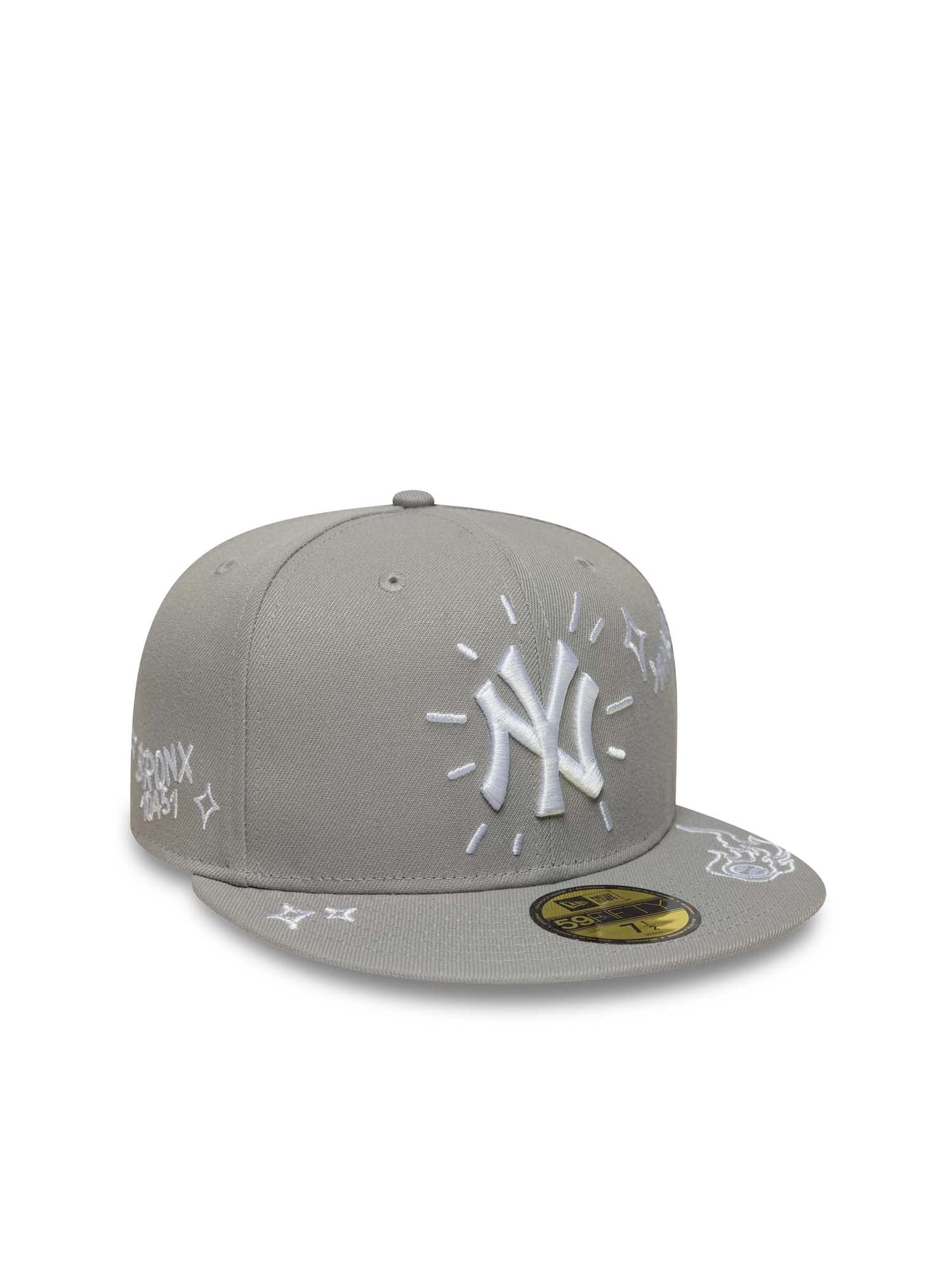 New Era Cappellino 59FIFTY Fitted New York Yankees MLB Scribble Grigio