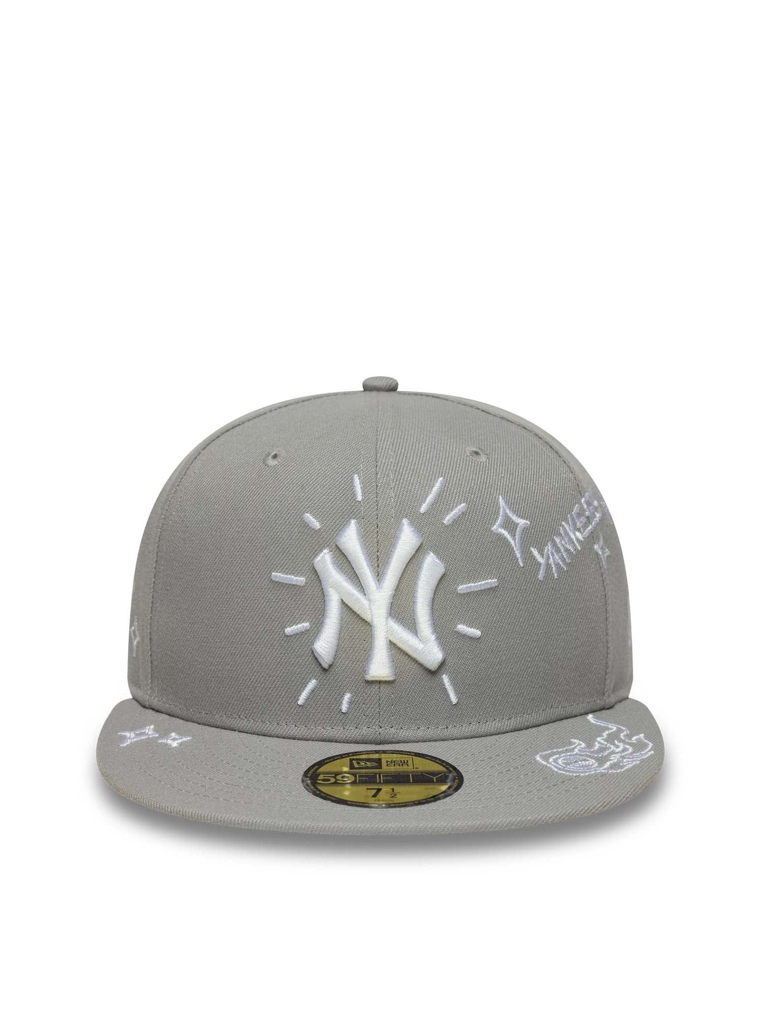 New Era Cappellino 59FIFTY Fitted New York Yankees MLB Scribble Grigio