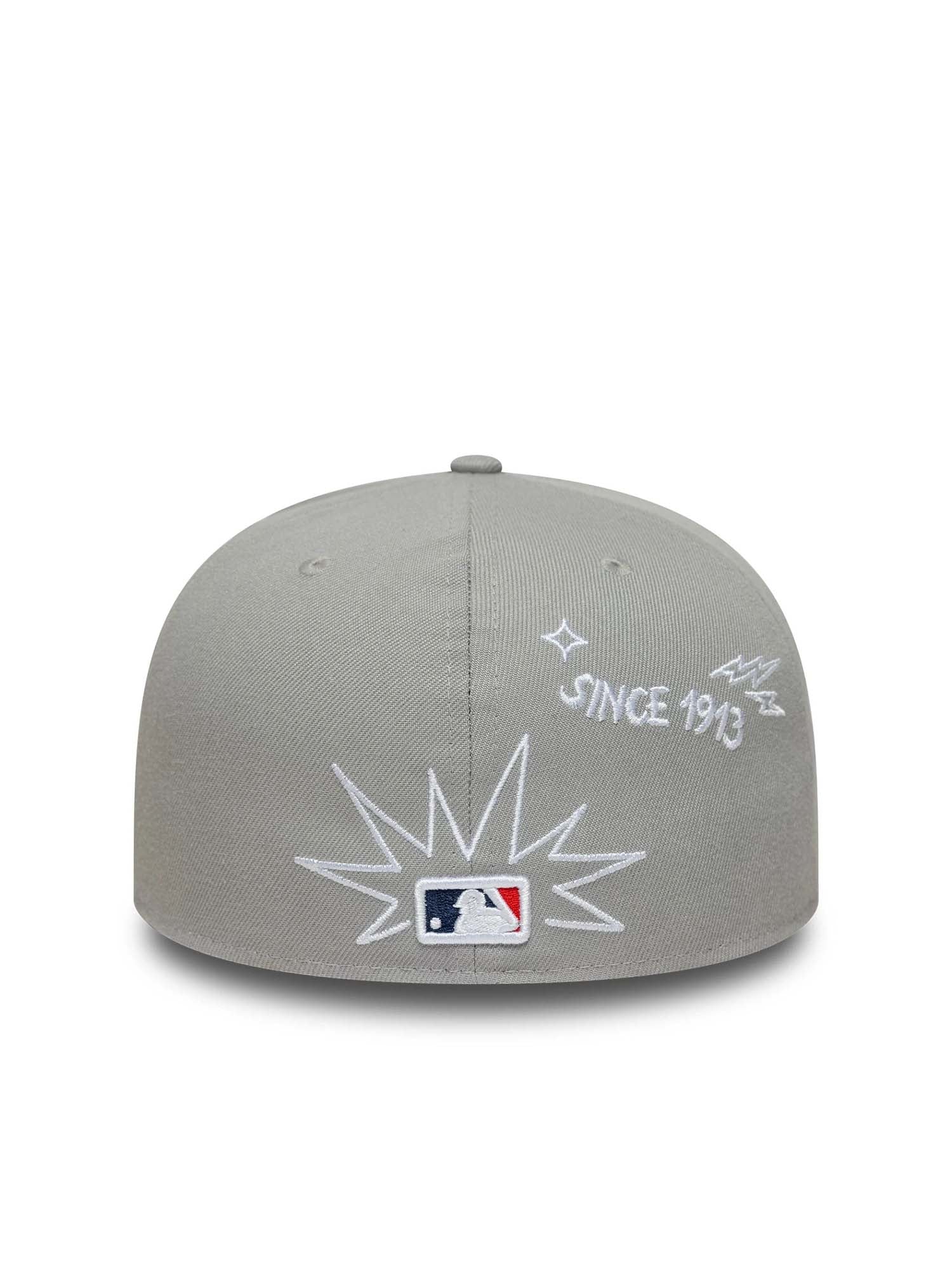 New Era Cappellino 59FIFTY Fitted New York Yankees MLB Scribble Grigio