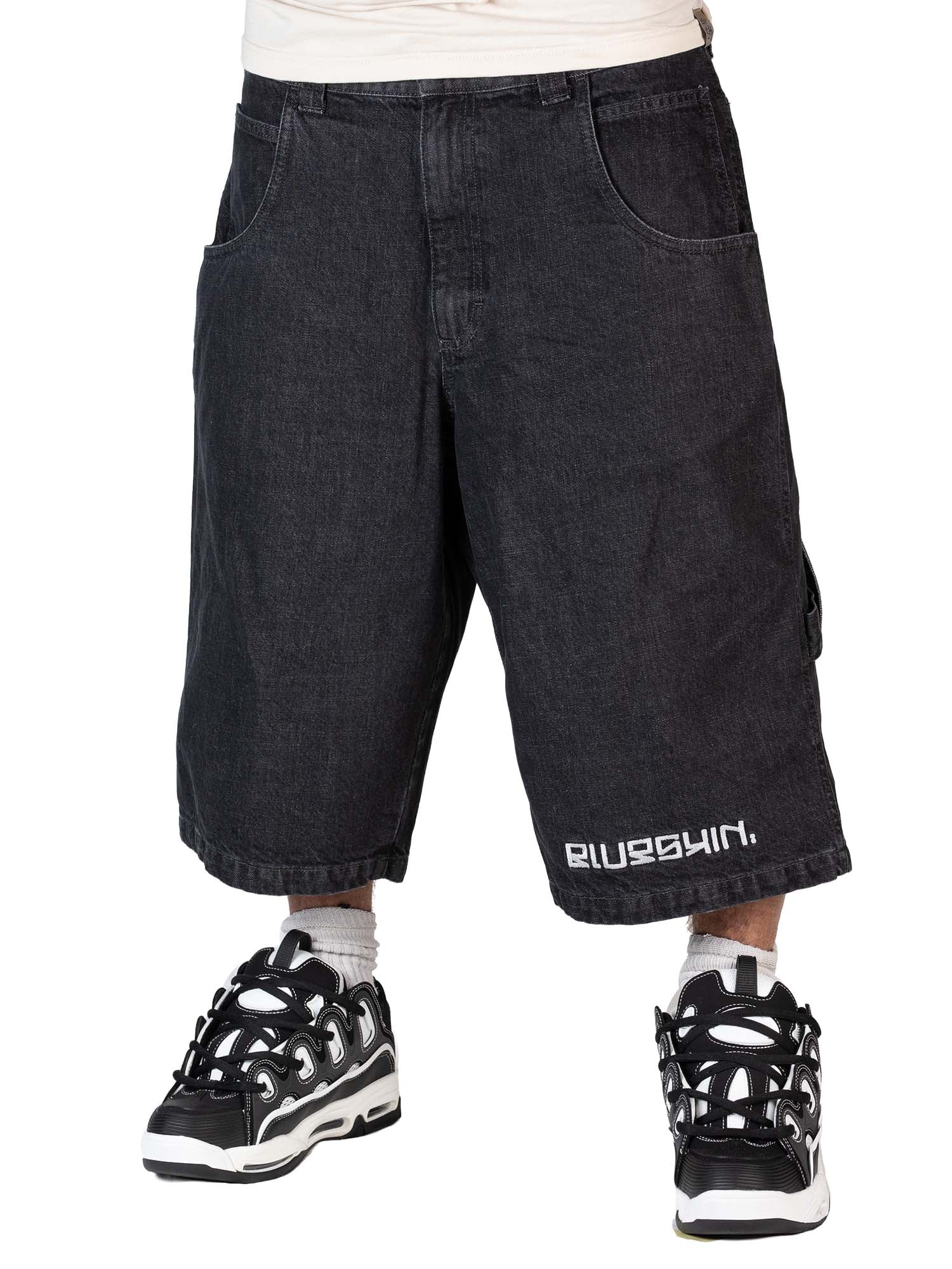 Blueskin Jeans Baggy Bermuda Nero