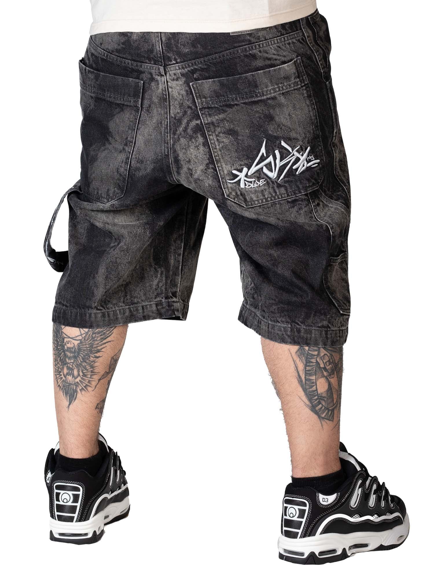 Blueskin Jeans Baggy Bermuda Nero