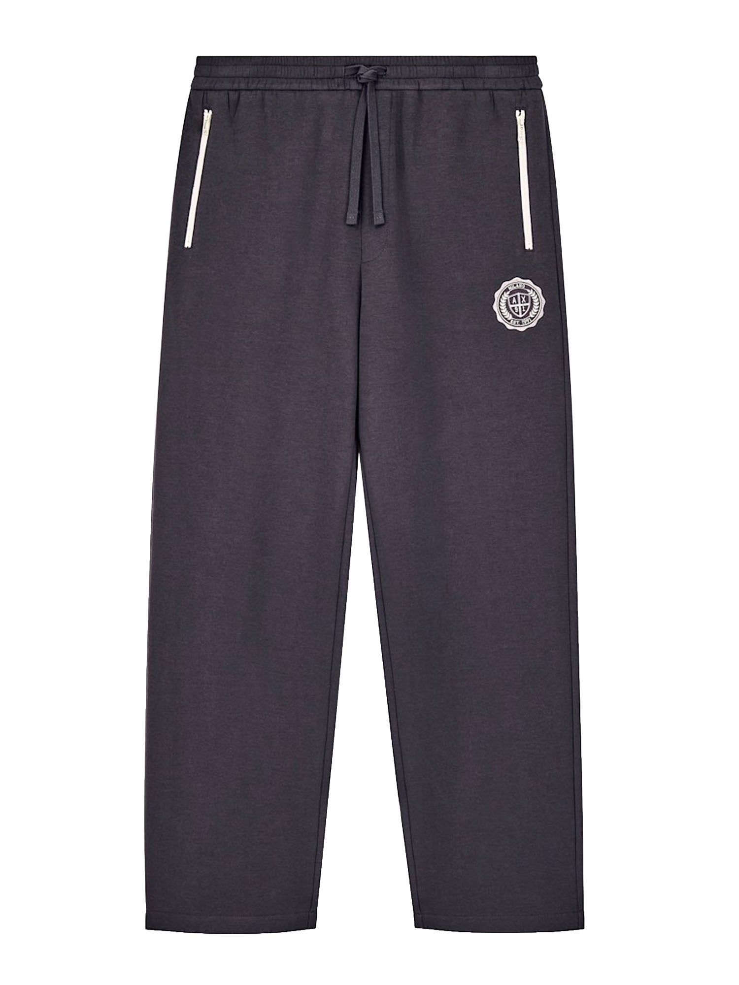 Armani Exchange Pantaloni Crossover in jersey di cotone stretch Grigio