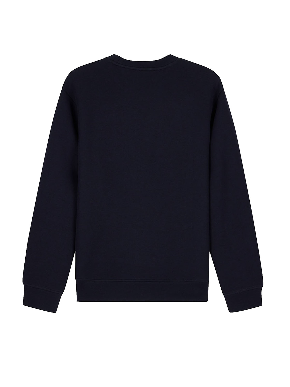 Armani Exchange Felpa girocollo in piquet stretch con patch logo circolare Blu