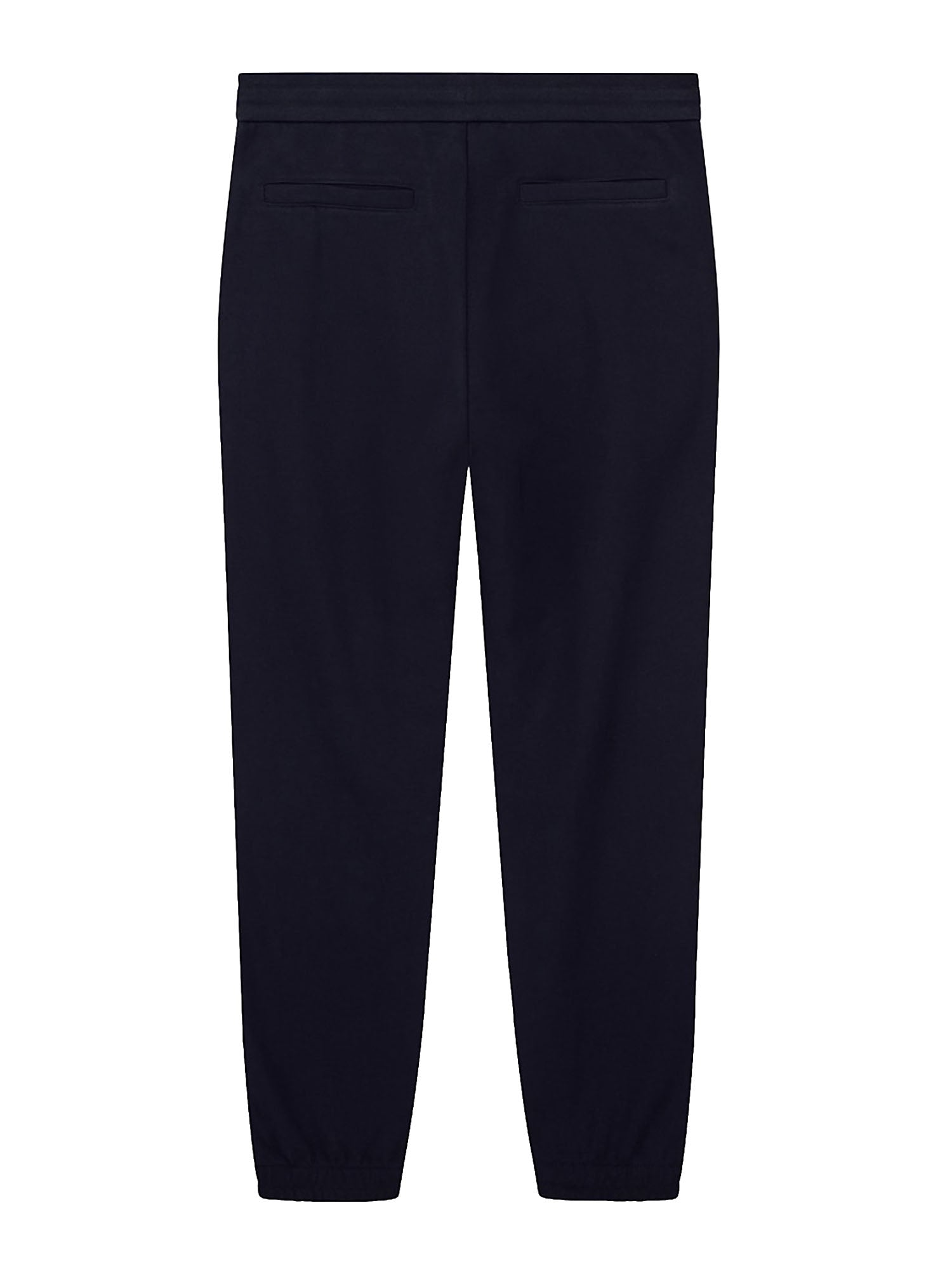 Armani Exchange Pantaloni regular fit in cotone french terry Blu