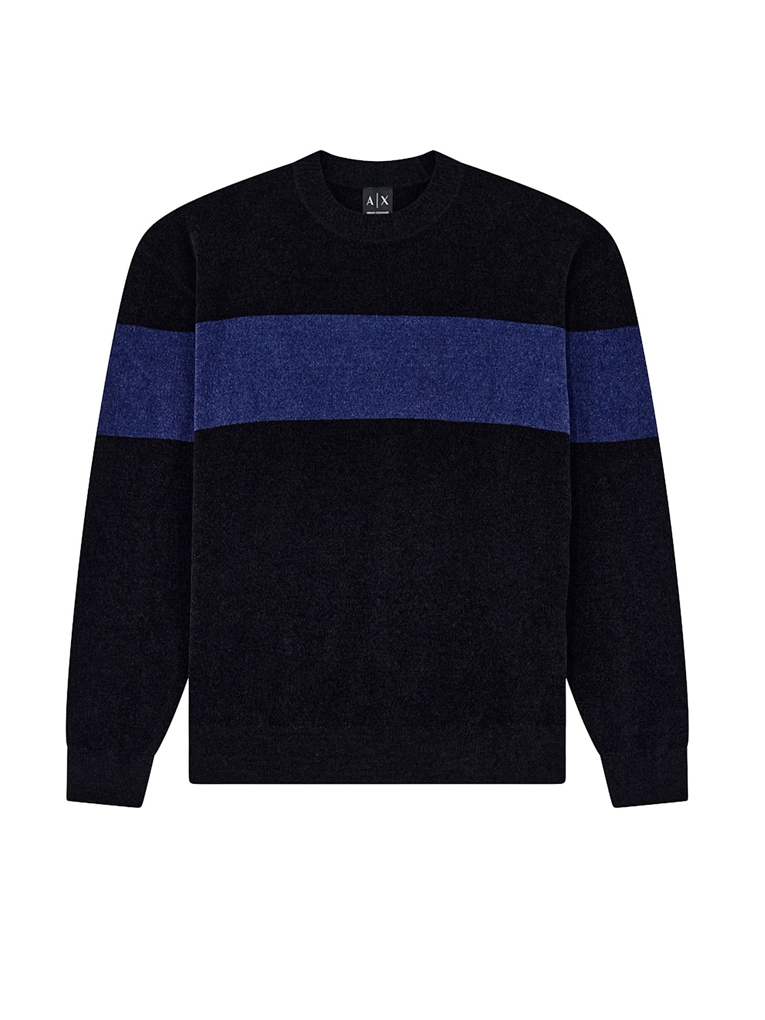 Armani Exchange Pullover Up For Party girocollo in ciniglia Nero