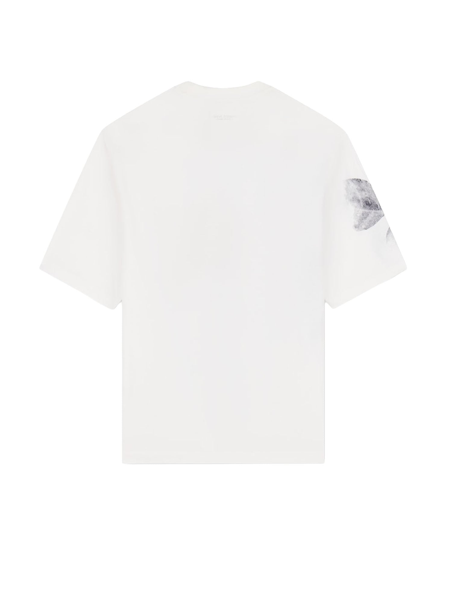 Armani Exchange T-shirt in jersey di cotone con vestibilità over Bianco