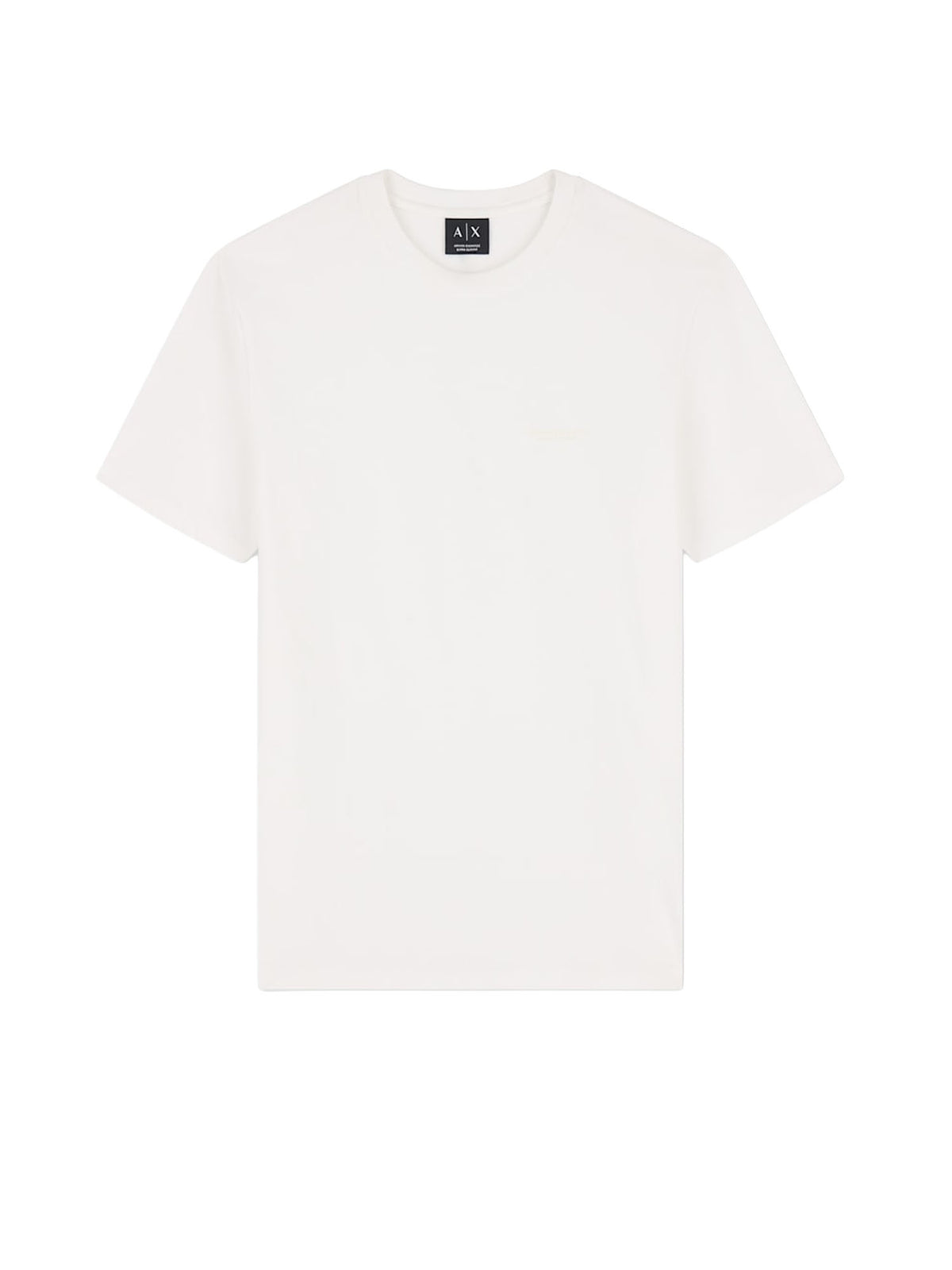 Armani Exchange T-shirt a taglio slim in jersey di cotone stretch Bianco