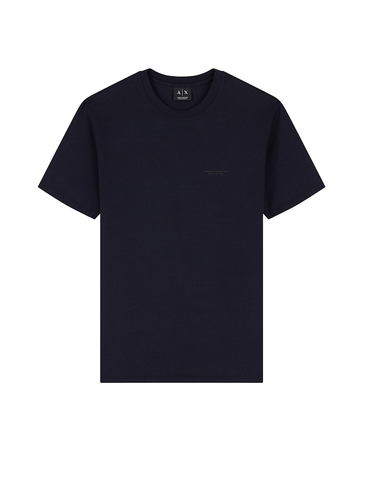 Armani Exchange T-shirt a taglio slim in jersey di cotone stretch Blu
