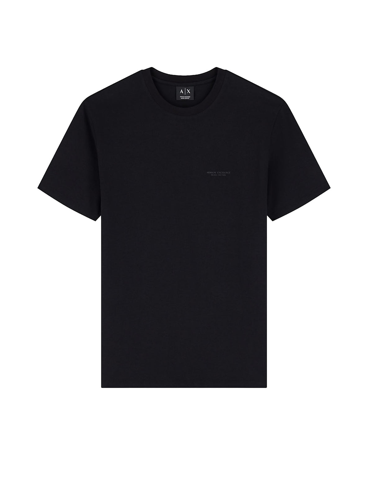 Armani Exchange T-shirt a taglio slim in jersey di cotone stretch Nero