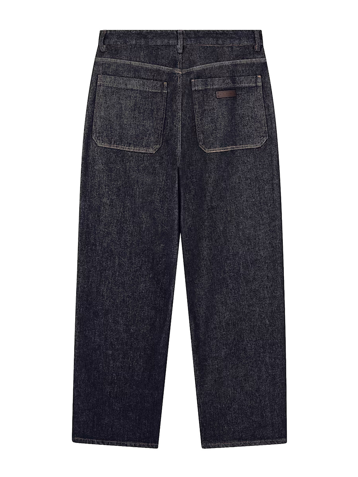 Armani Exchange Jeans con vestibilità over in denim di cotone stretch Blu