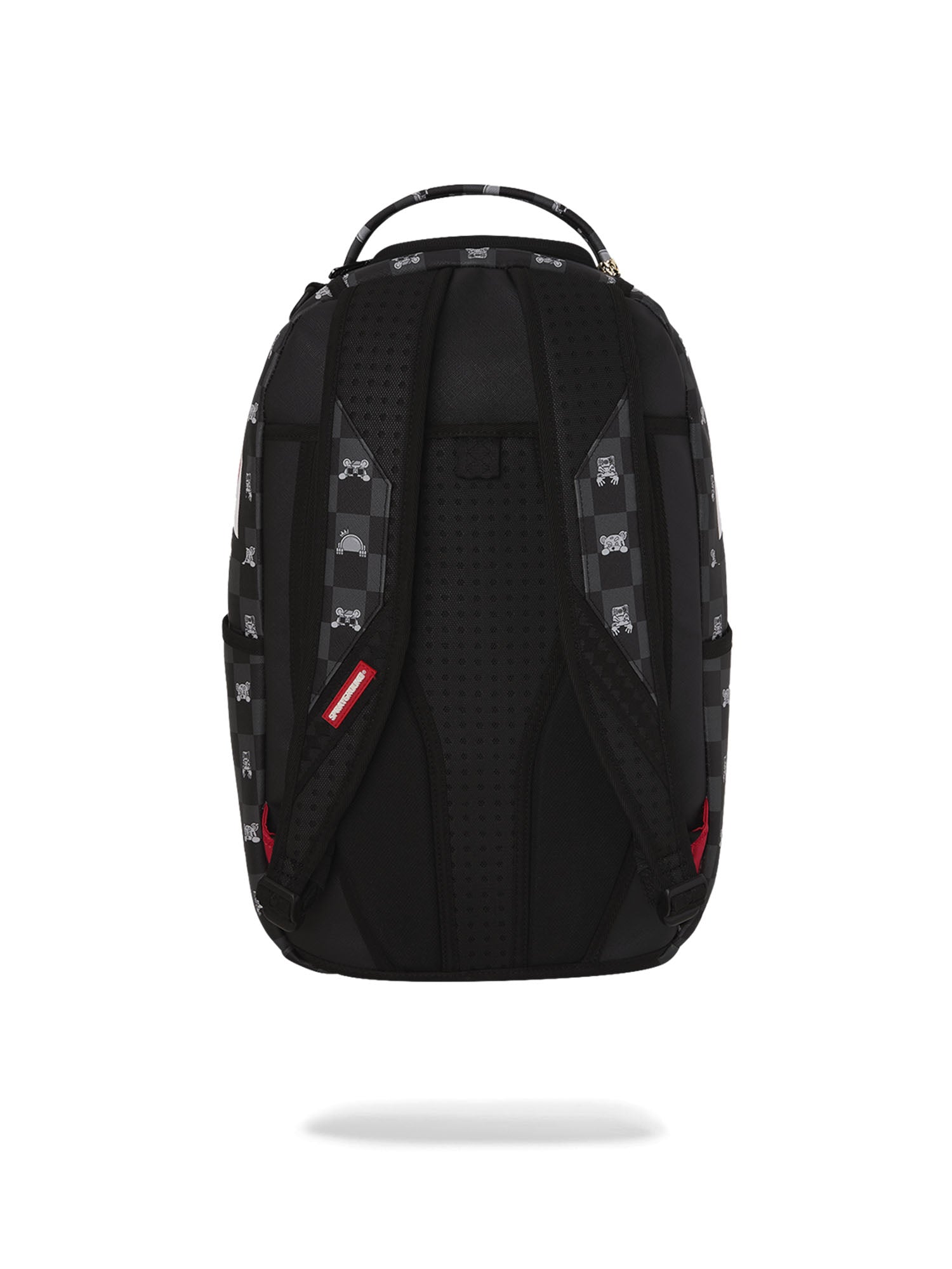 Sprayground Gray Peeking Character Check Dlxsv Backpack Nero