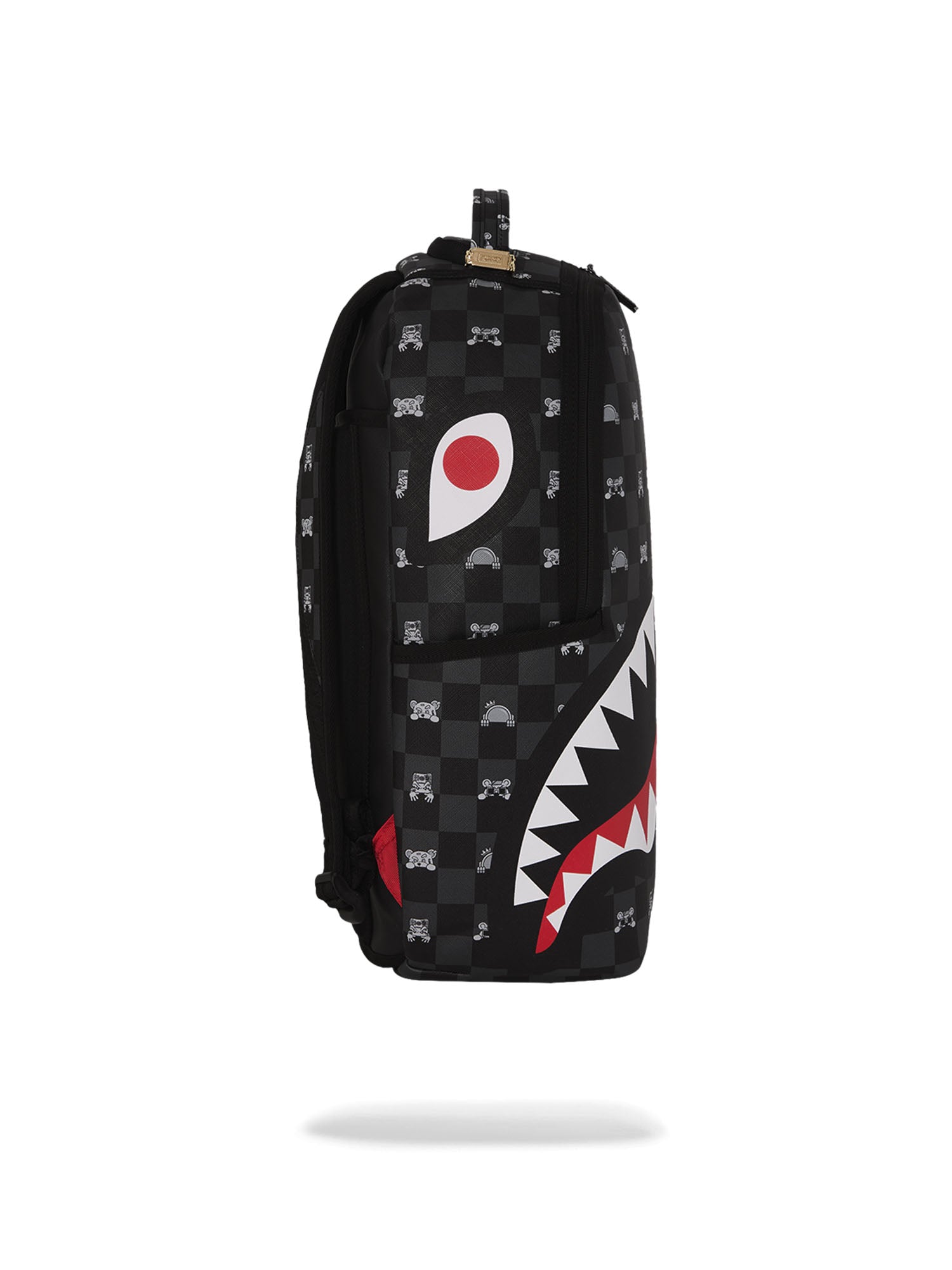 Sprayground Gray Peeking Character Check Dlxsv Backpack Nero