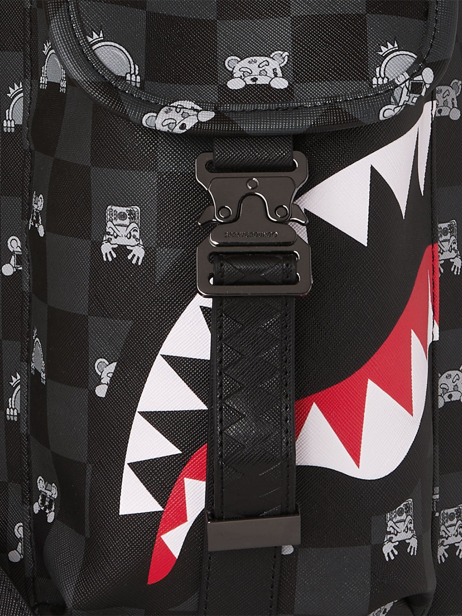 Sprayground Monte Carlo Shark Peeking Nero