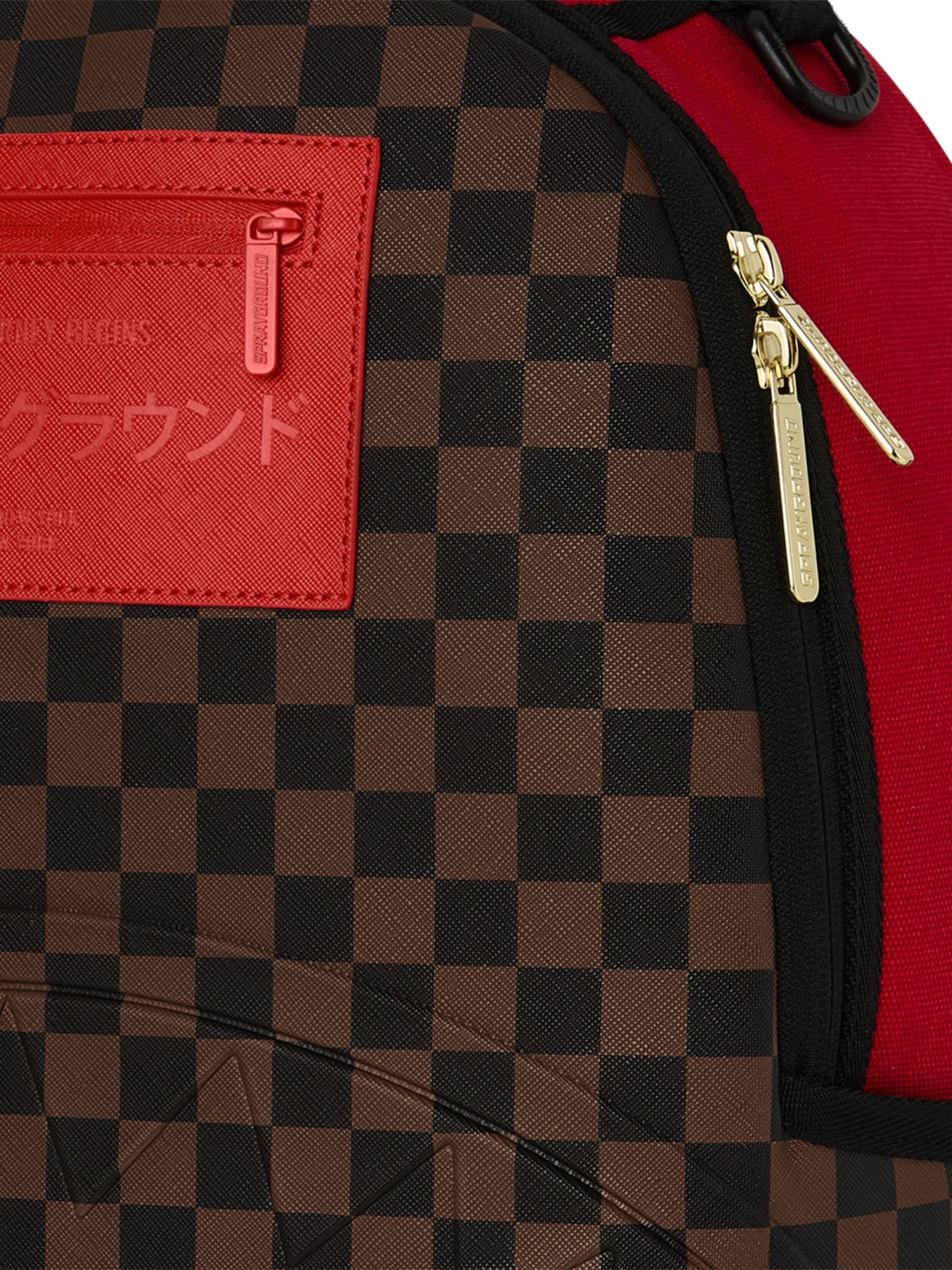 Sprayground Red Redemption Dlxsv Backpack Marrone