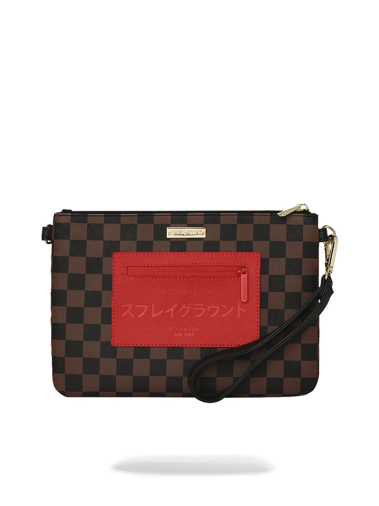 Sprayground Red Redemption Crossbody Pouchette Marrone