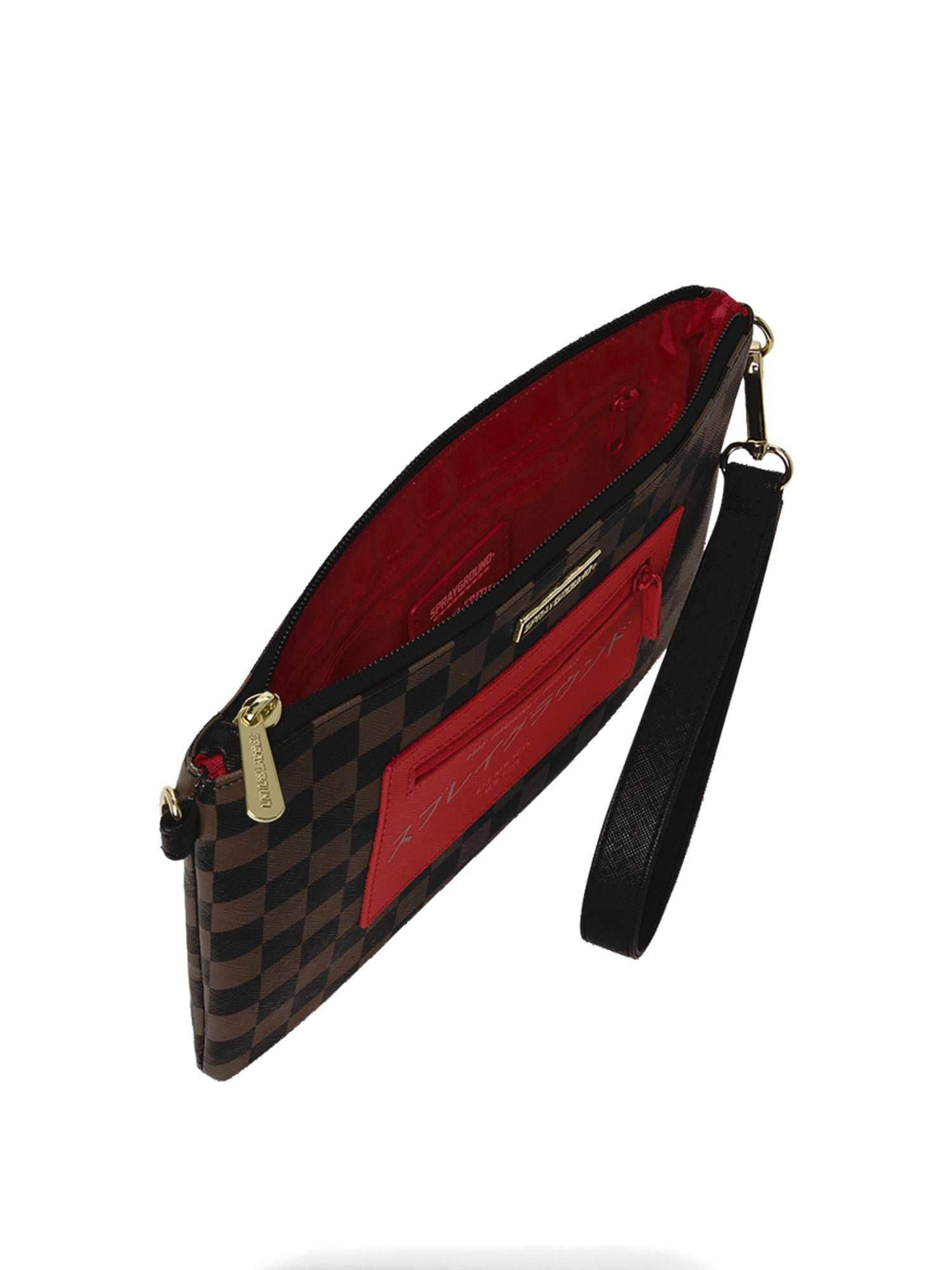 Sprayground Red Redemption Crossbody Pouchette Marrone