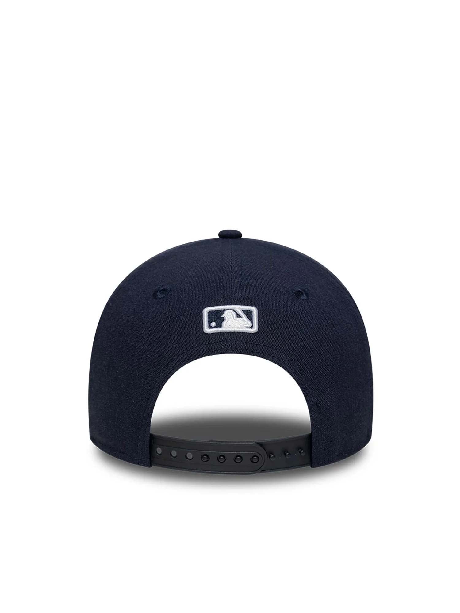 New Era Cappellino 9FORTY M-Crown New York Yankees MLB Linen Blu