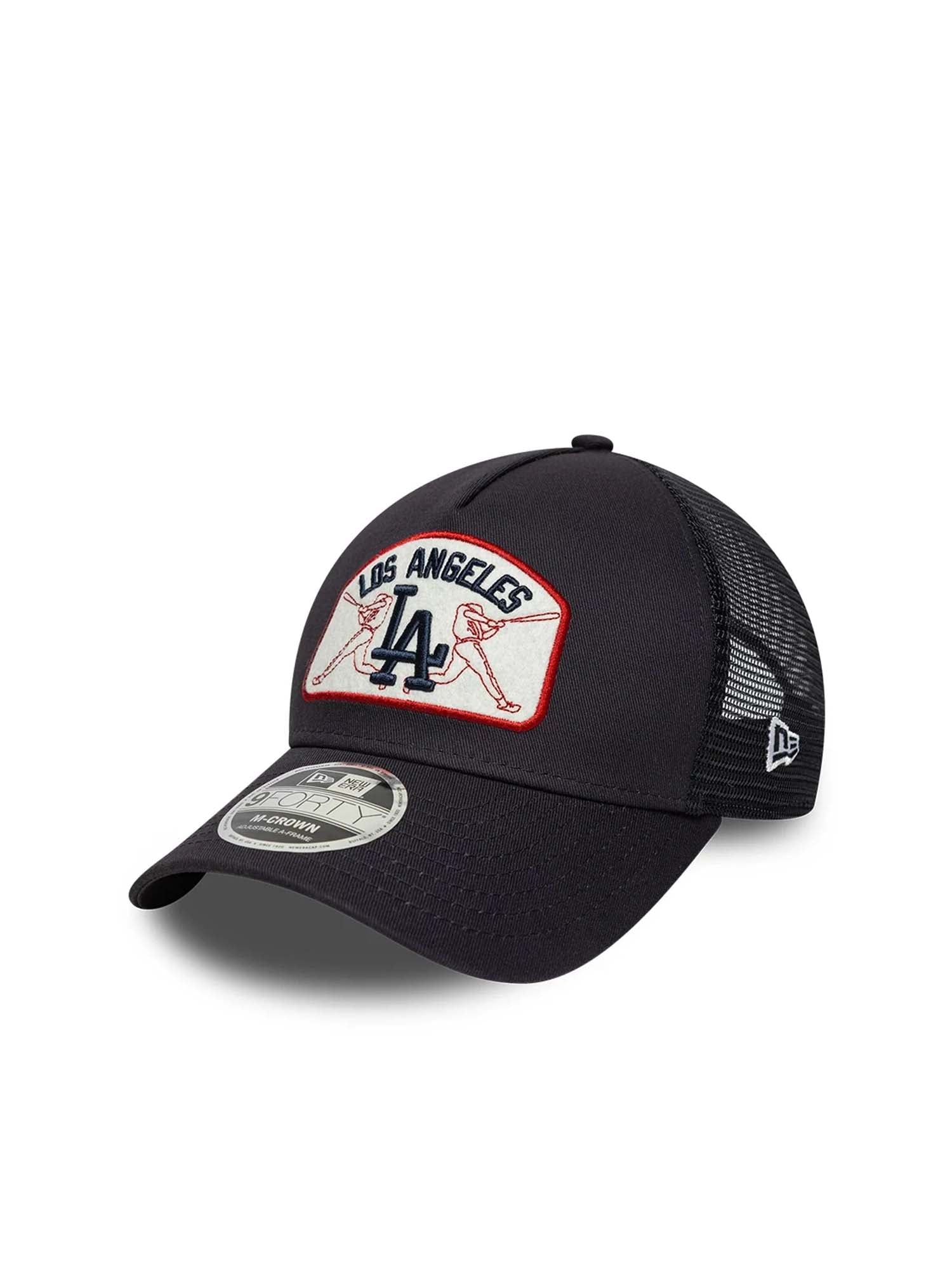 New Era Cappellino 9FORTY M-Crown A-Frame Trucker LA Dodgers MLB Patch Blu