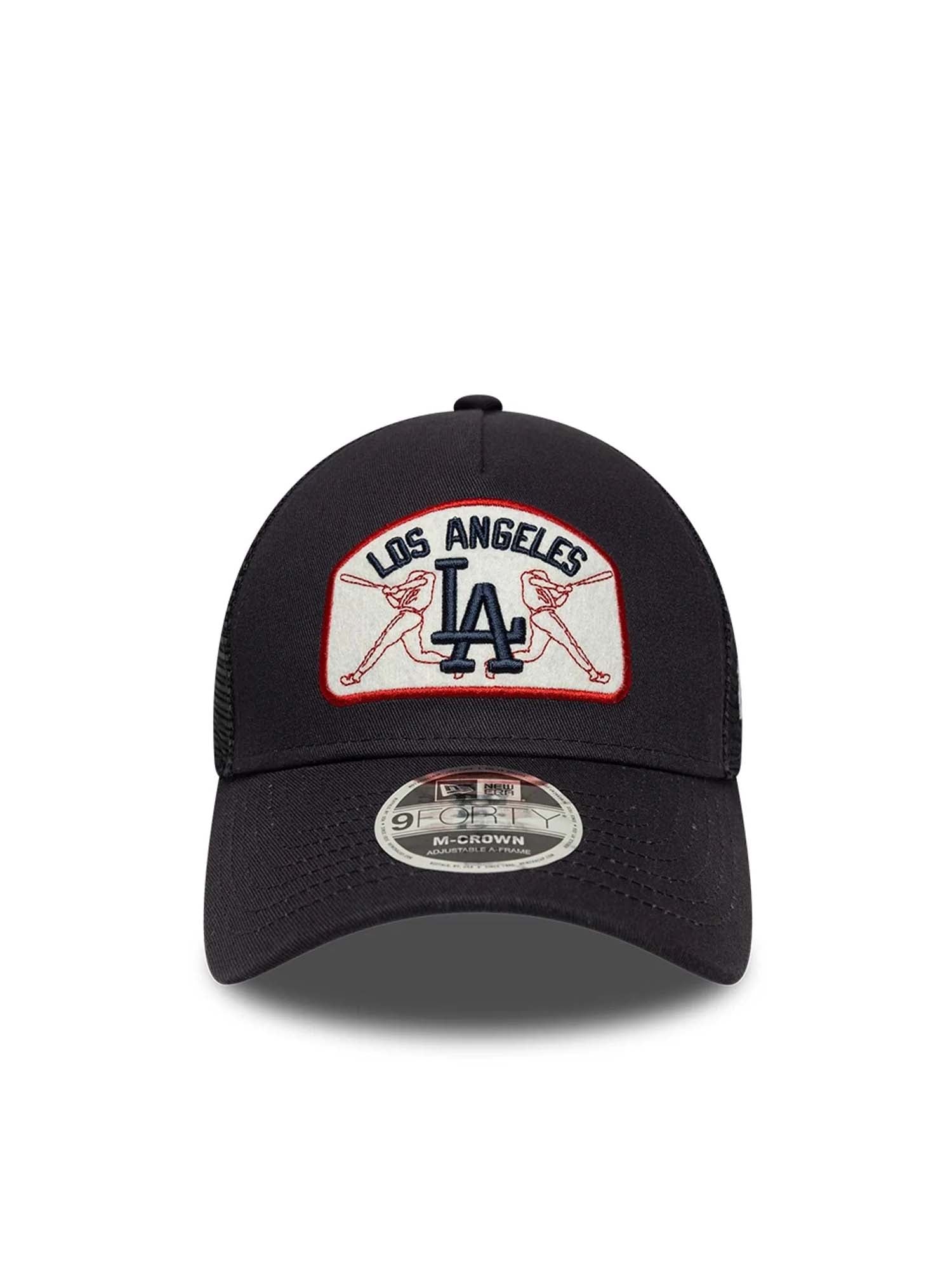 New Era Cappellino 9FORTY M-Crown A-Frame Trucker LA Dodgers MLB Patch Blu