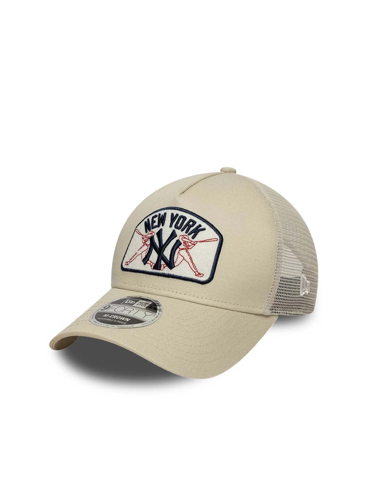 New Era Cappellino 9FORTY M-Crown A-Frame Trucker New York Yankees MLB Patch Giallo