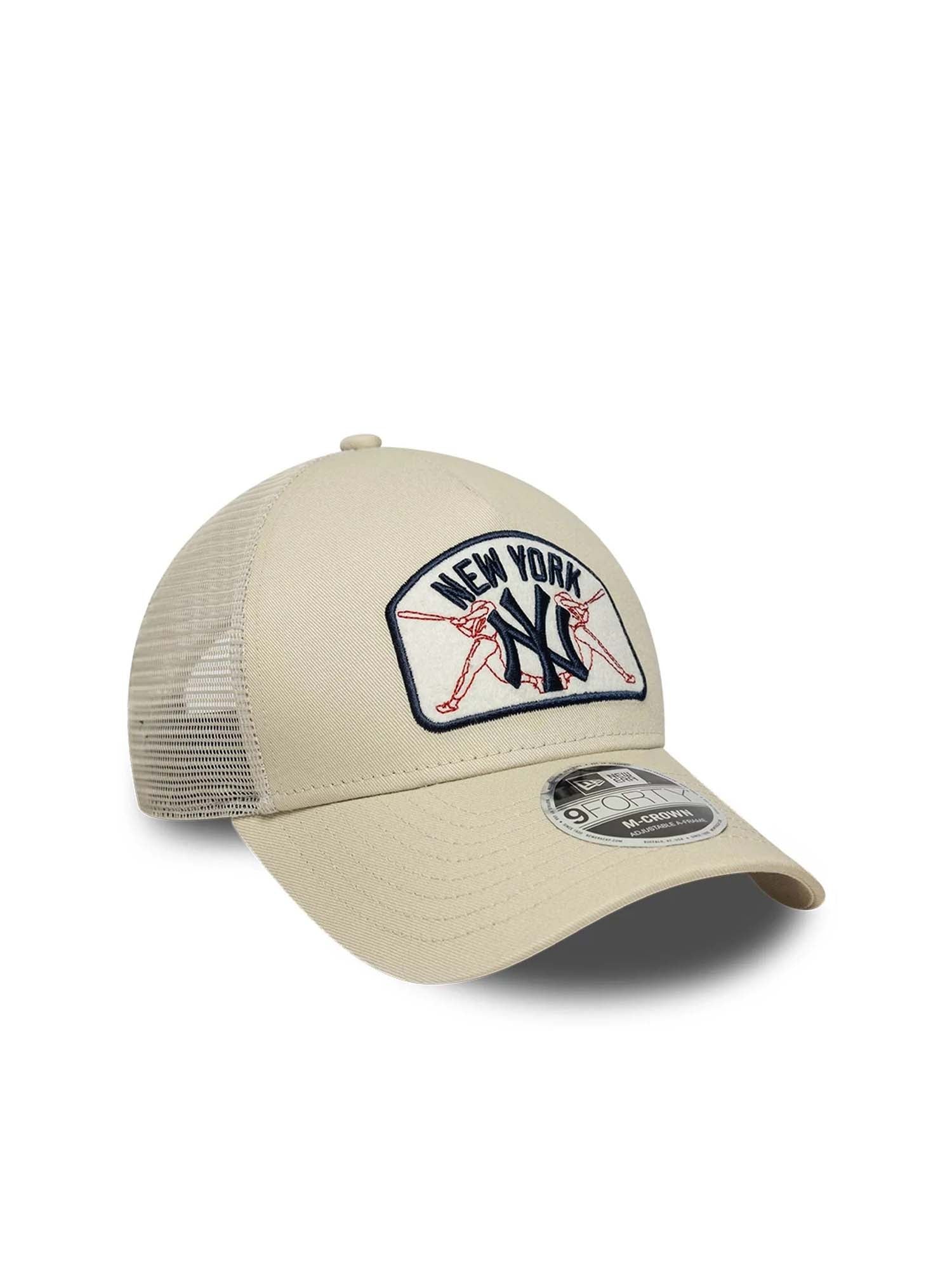 New Era Cappellino 9FORTY M-Crown A-Frame Trucker New York Yankees MLB Patch Giallo