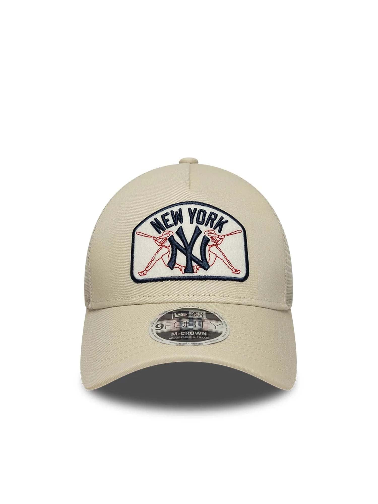 New Era Cappellino 9FORTY M-Crown A-Frame Trucker New York Yankees MLB Patch Giallo